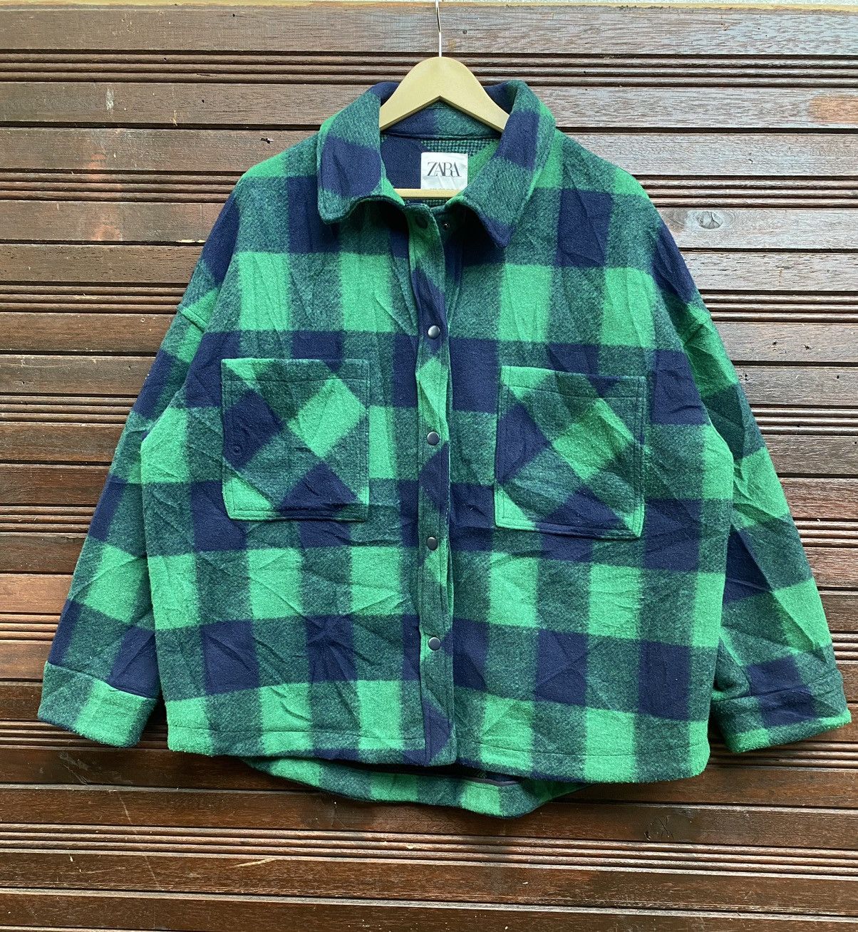 Zara Zara Flannel Checkered Baggy Button Up Size US XL / EU 56 / 4 - 1 Thumbnail
