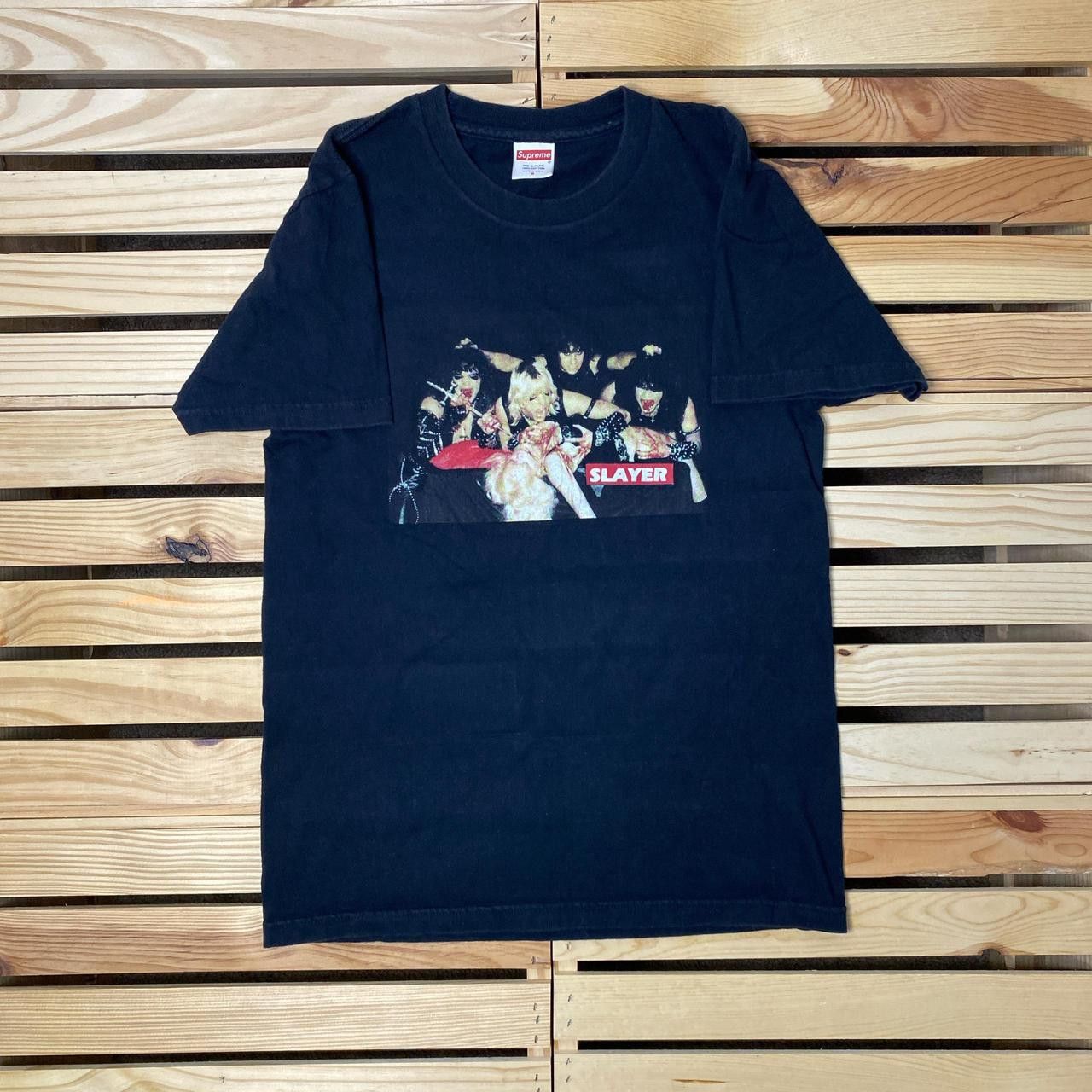 Supreme x Slayer Band Black Skate Streetwear Tee Size Small
