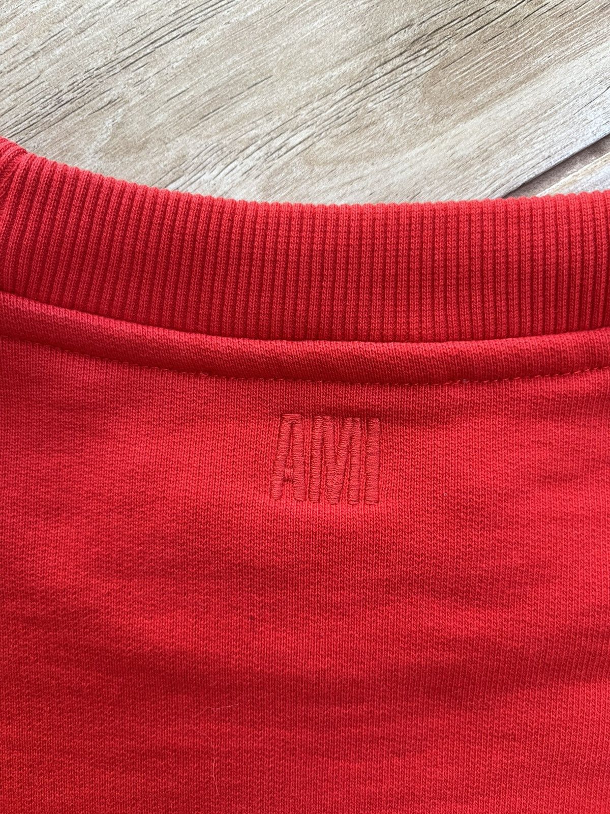 AMI AMI PARIS RED 'CŒUR SACRÉ CREWNECK Size S / US 4 / IT 40 - 4 Thumbnail