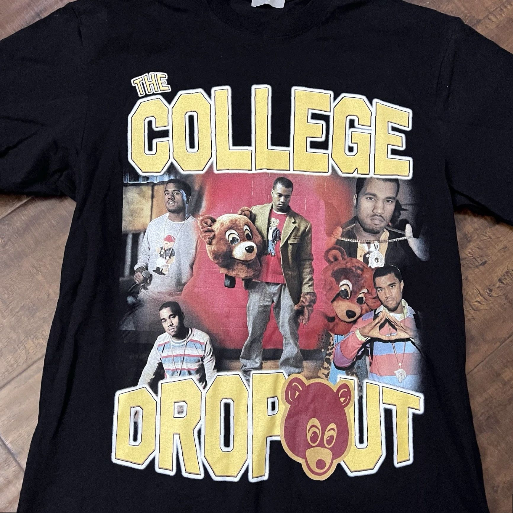 Vintage VINTAGE Kanye West College Dropout T Shirt Mens M Rap Tee AOP Ye Promo Shirt Size US M / EU 48-50 / 2 - 4 Thumbnail