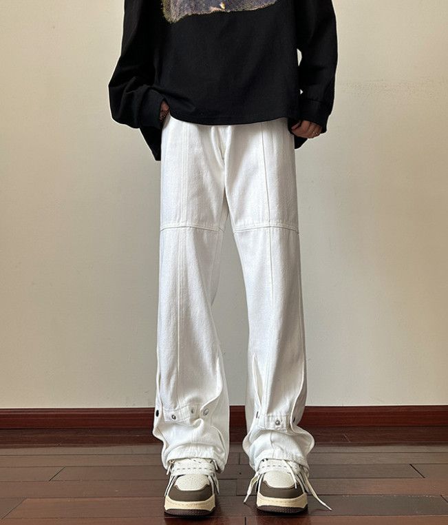 Japanese Brand High Street Men's Button-Down Flare Work Jeans Y2K Size US 32 / EU 48 - 1 Thumbnail