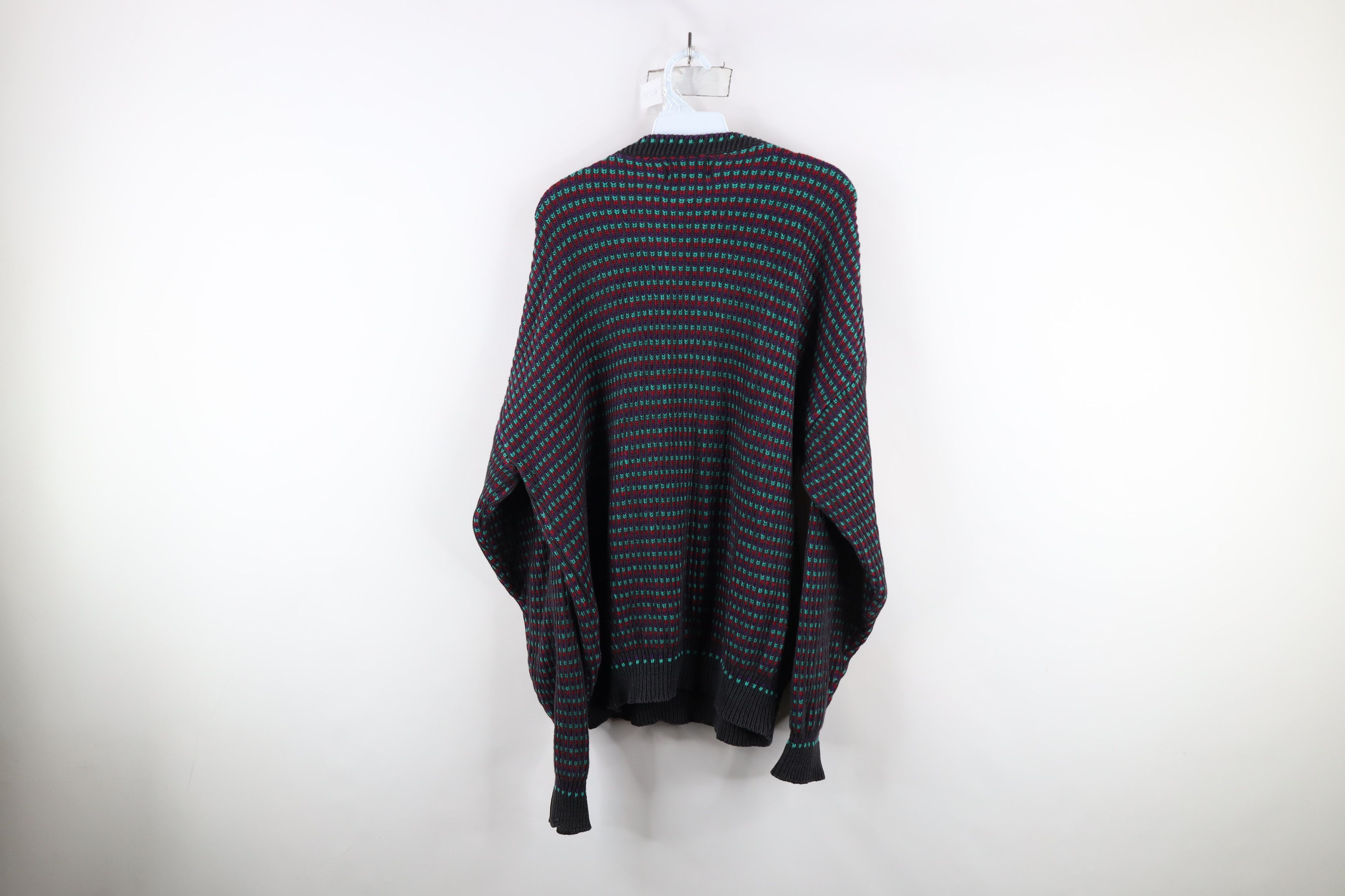 Vintage Vintage 90s Streetwear Ribbed Knit Crewneck Sweater USA Size US L / EU 52-54 / 3 - 8 Thumbnail
