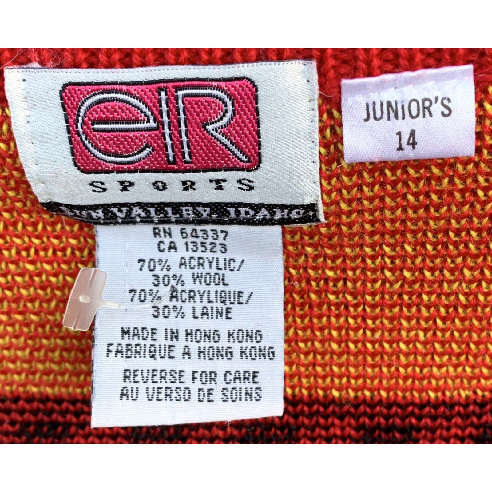 Vintage Vintage eir Sports Sun Valley Idaho Sweater 80s Ski Snow Juniors Size 14 Size XL / US 12-14 / IT 48-50 - 7 Thumbnail