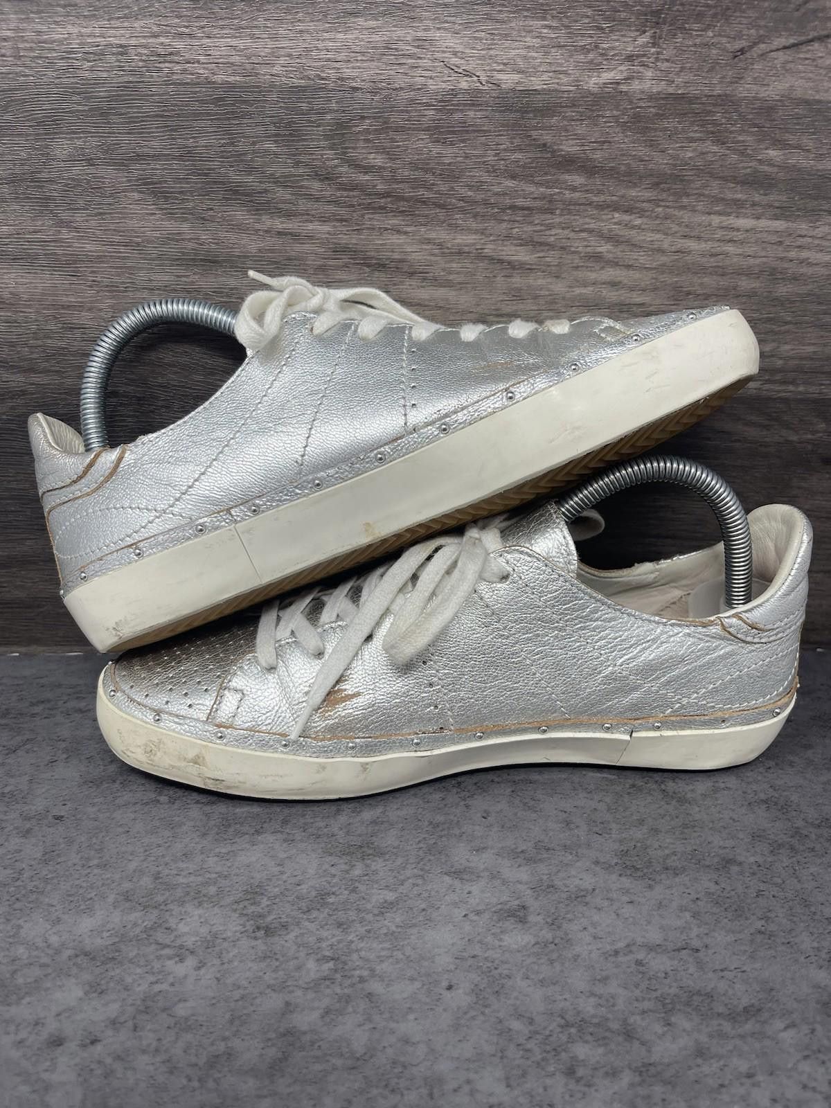 Other Rebecca Minkoff Shoes Womens Size 8 Metallic Silver Lace Up Size US 8 / IT 38 - 7 Thumbnail