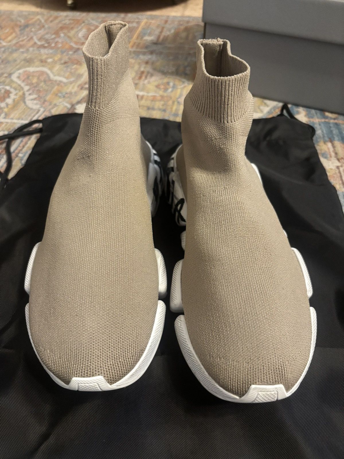 Balenciaga Speed 2.0 Graffiti_ Rec Knit Graffati Sole Dietro Size US 10 / EU 43 - 5 Thumbnail