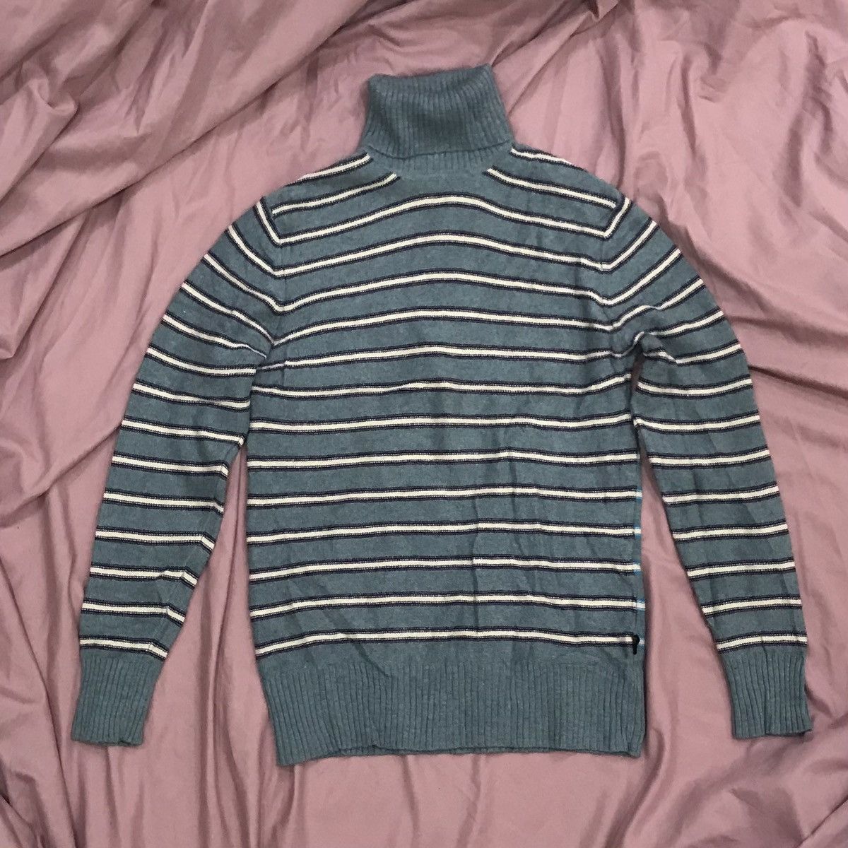 Paul Smith PAUL SMITH JEANS PURE LAMBSWOOL STRIPPED TURTLENECK Size US S / EU 44-46 / 1 - 2 Thumbnail