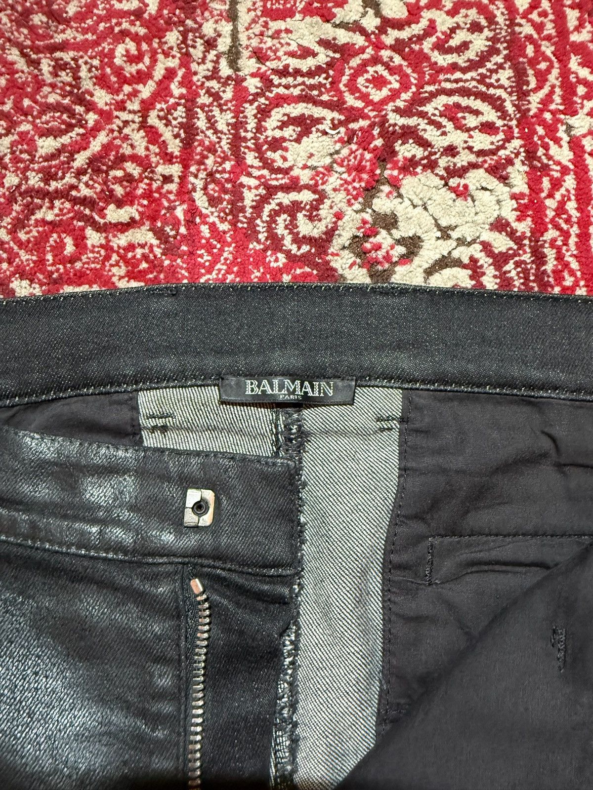Balmain Waxed Balmian Biker jeans Size US 29 - 5 Thumbnail