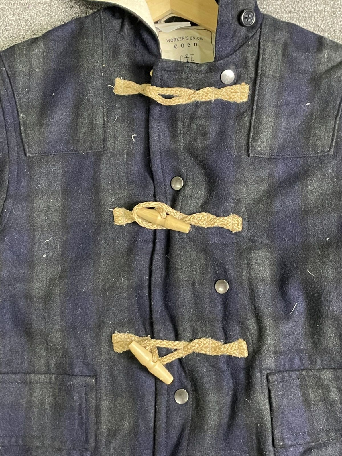 Japanese Brand × Vintage Coen Worker’s Union x Men’s Wool Coat (30) Size US S / EU 44-46 / 1 - 5 Thumbnail