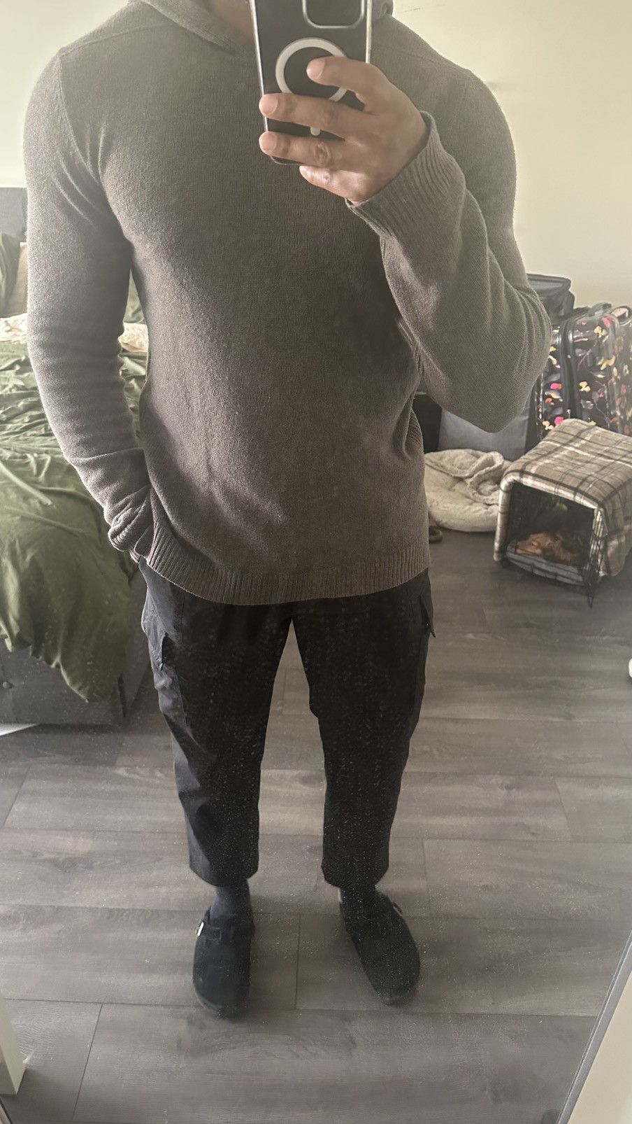 Rick Owens Rick Owns Rust Cashmere Vented Hoodie Size US M / EU 48-50 / 2 - 1 Thumbnail