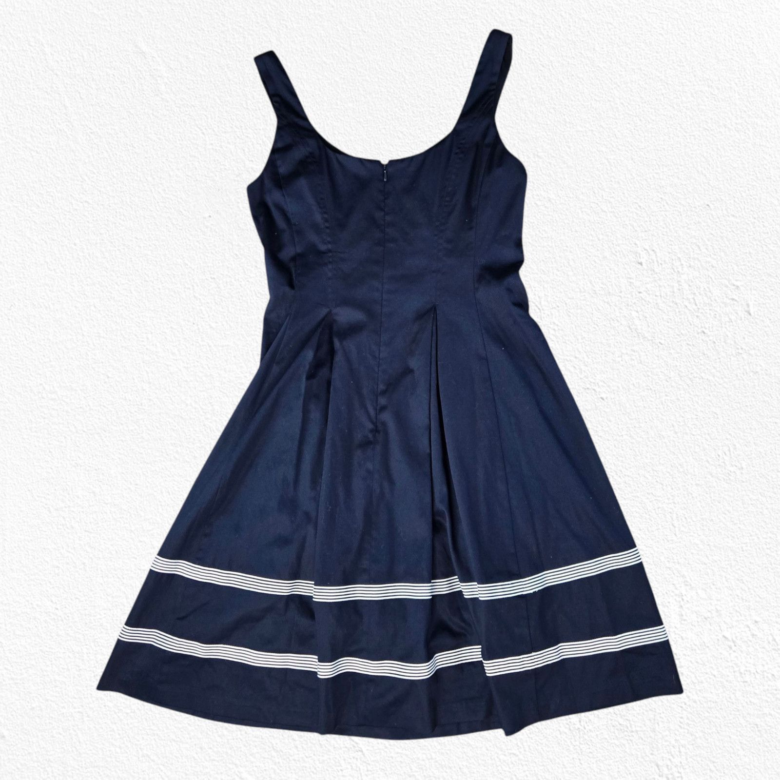Nine West Nine West Navy Classic Fit and Flare Dress Size 4 Size S / US 4 / IT 40 - 11 Thumbnail