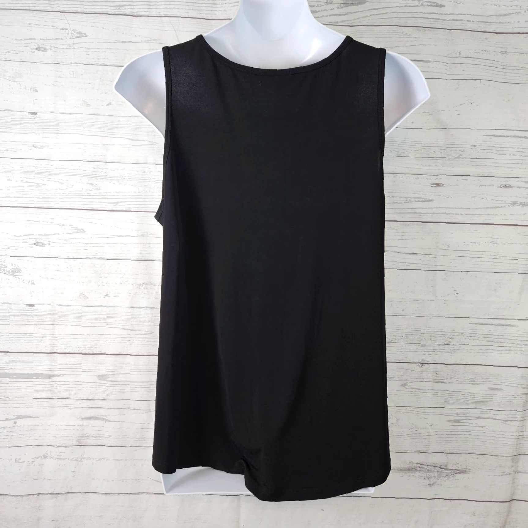 Torrid Torrid Tank Top Womens 3X Solid Black Polyester Blend Sleeveless Beach Summer Basic Shirt Womens Size XXL / US 16-18 / IT 52-54 - 3 Thumbnail