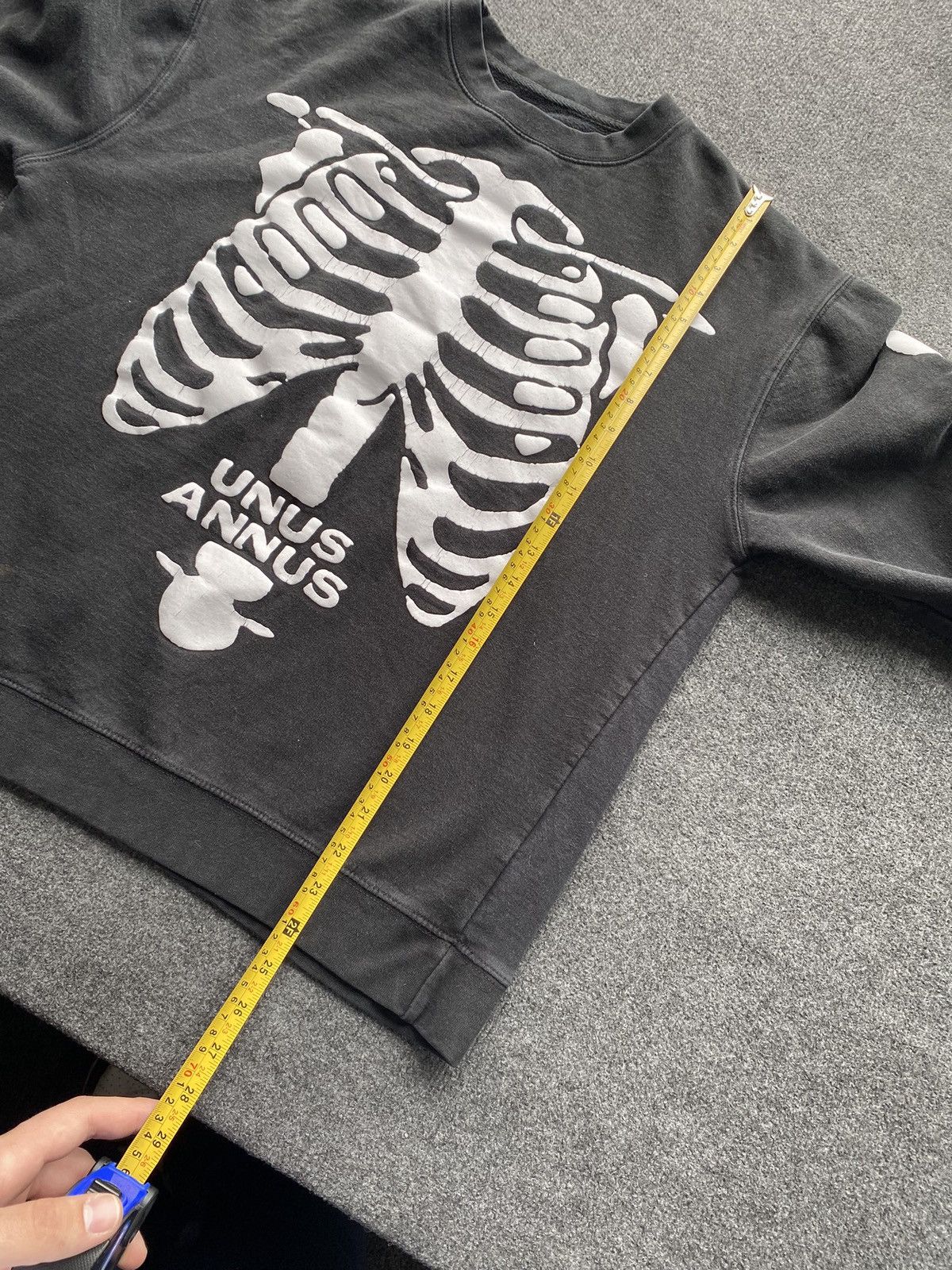 Other 🔥Unus Annus Skeleton Independent Faded black sweatshirt rare Size US M / EU 48-50 / 2 - 7 Thumbnail