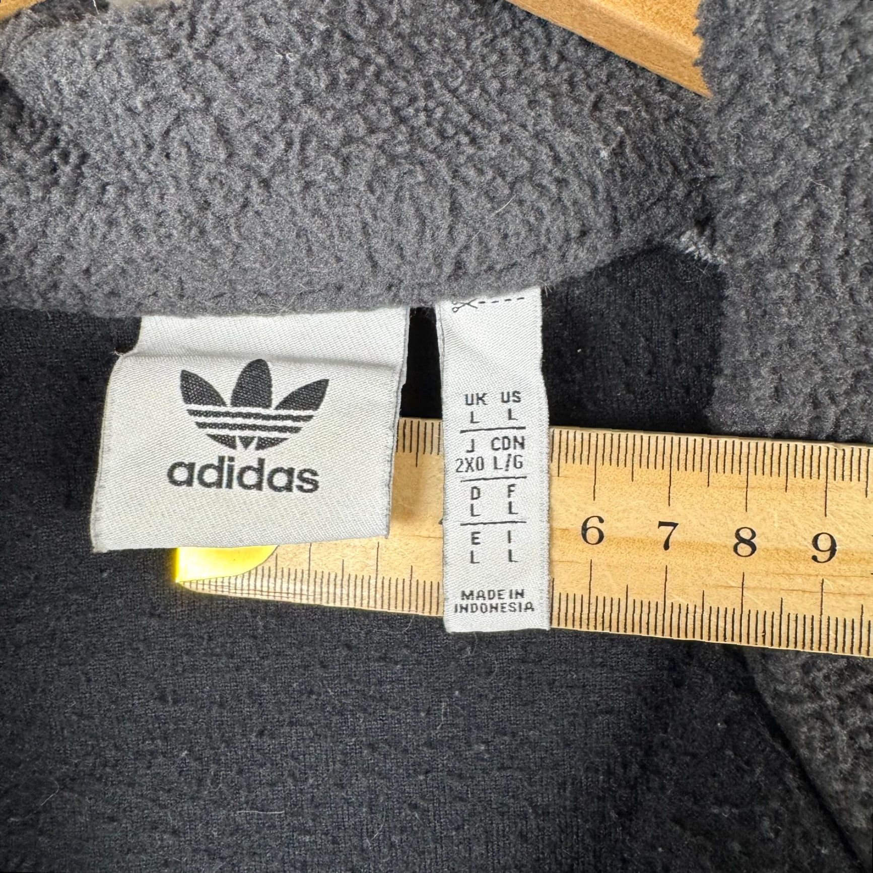 Adidas Adidas Mens Large Track Sweatshirt 1/4 Zip Fleece Black Long Sleeve Sweatshirt Pullover Size US L / EU 52-54 / 3 - 6 Thumbnail