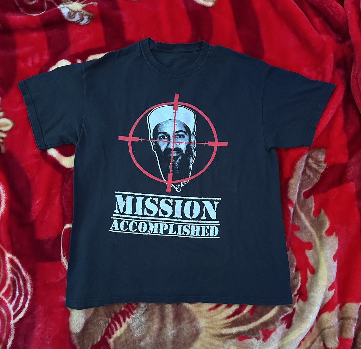 2010s Spencers Osama Bin Laden Mission Accomplished Shirt