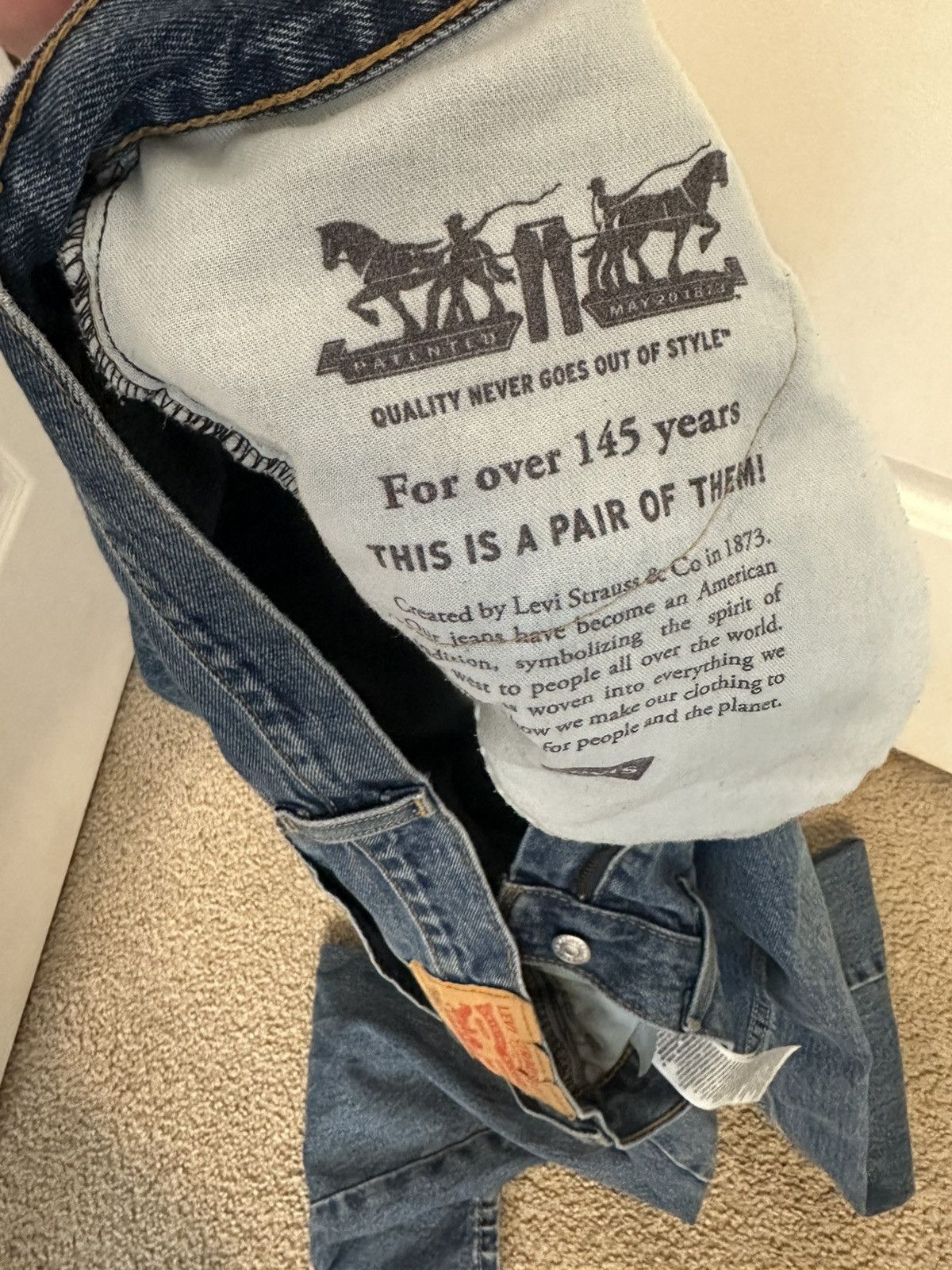 Levi's Vintage Clothing Levis 505 33x32 Size US 33 - 4 Thumbnail