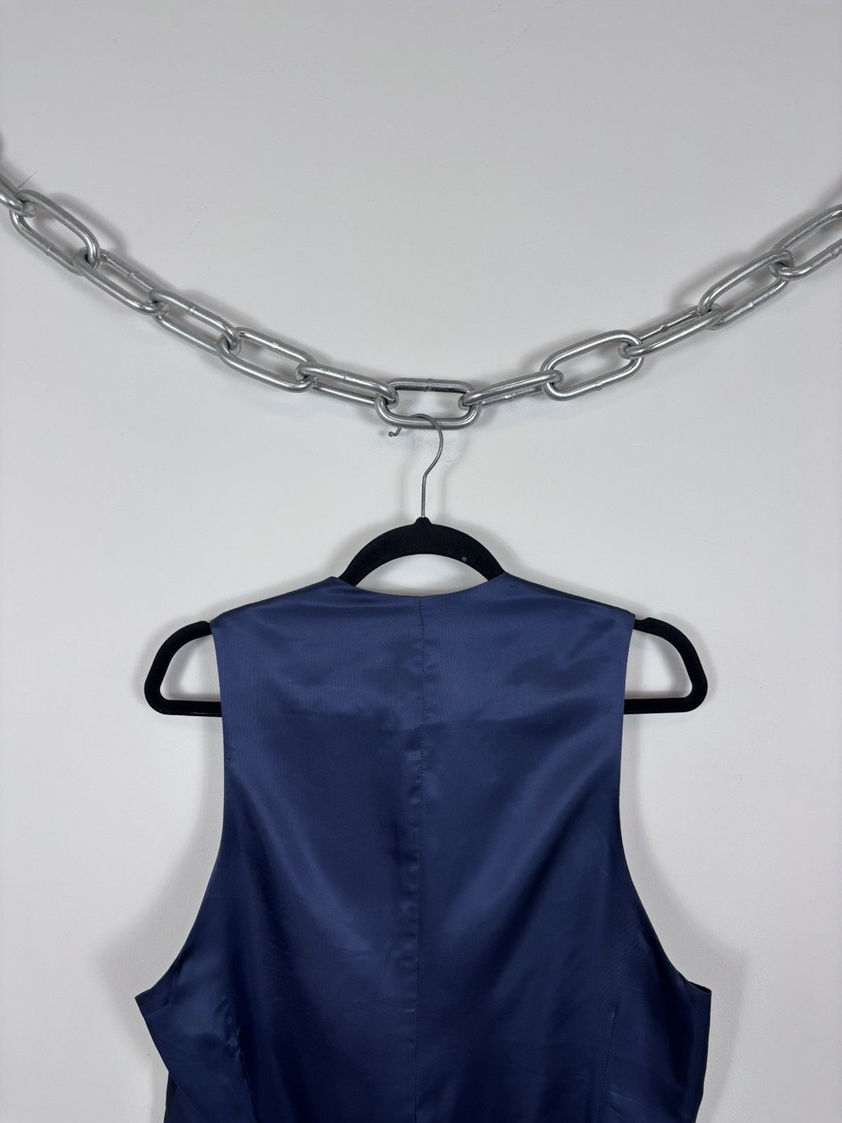 Suitsupply Suitsupply Lazio Men’s Navy Blue Wool Waistcoat Vest Size 34S - 16 Thumbnail