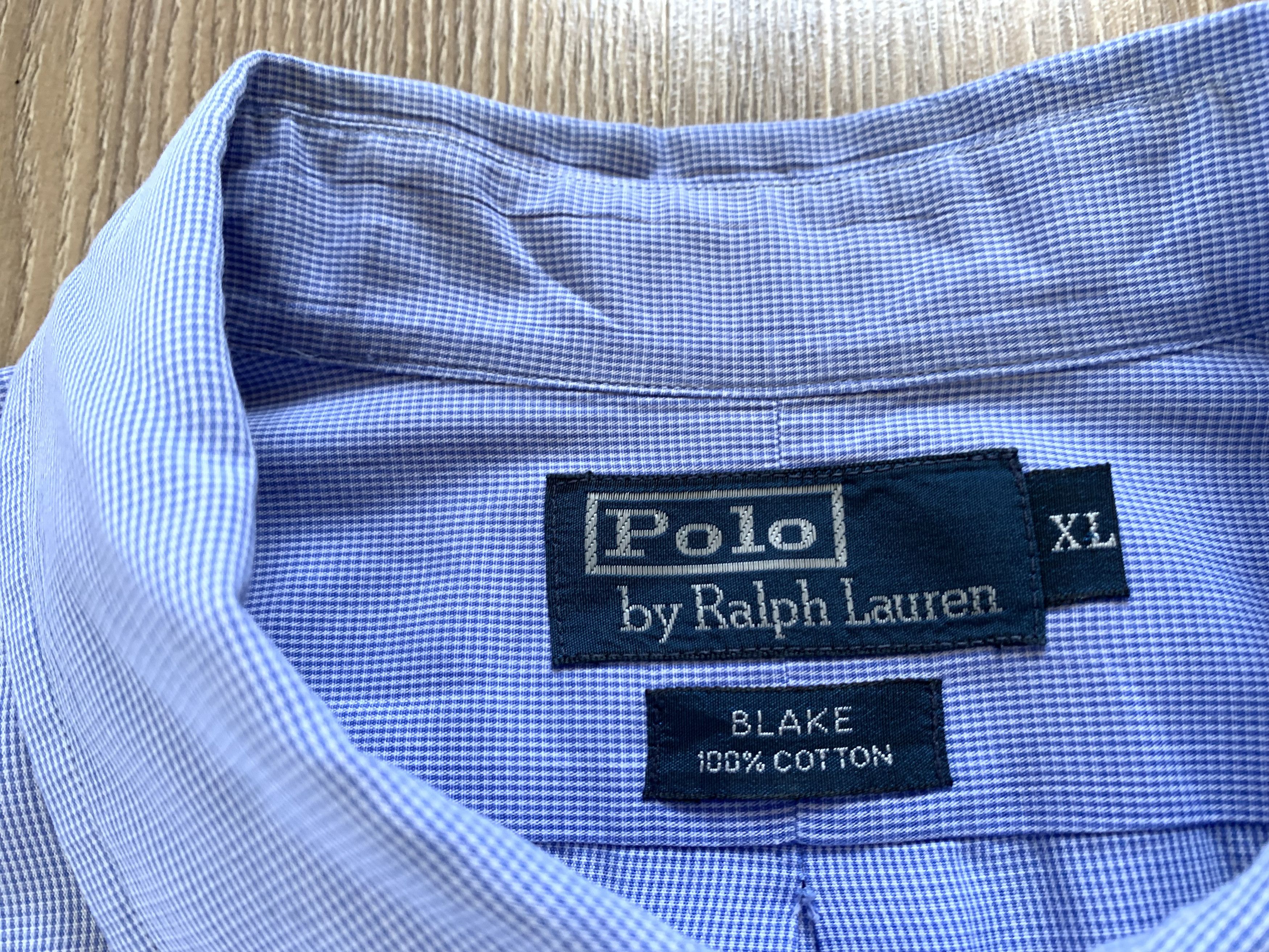 Polo Ralph Lauren × Ralph Lauren × Vintage Polo Ralph Lauren Vintage Cotton Blake Short Sleeve Shirt Size US XL / EU 56 / 4 - 6 Thumbnail