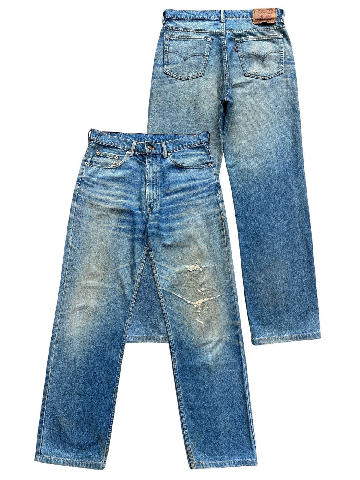 Vintage Levis 515 Distressed Denim Jeans 34x30