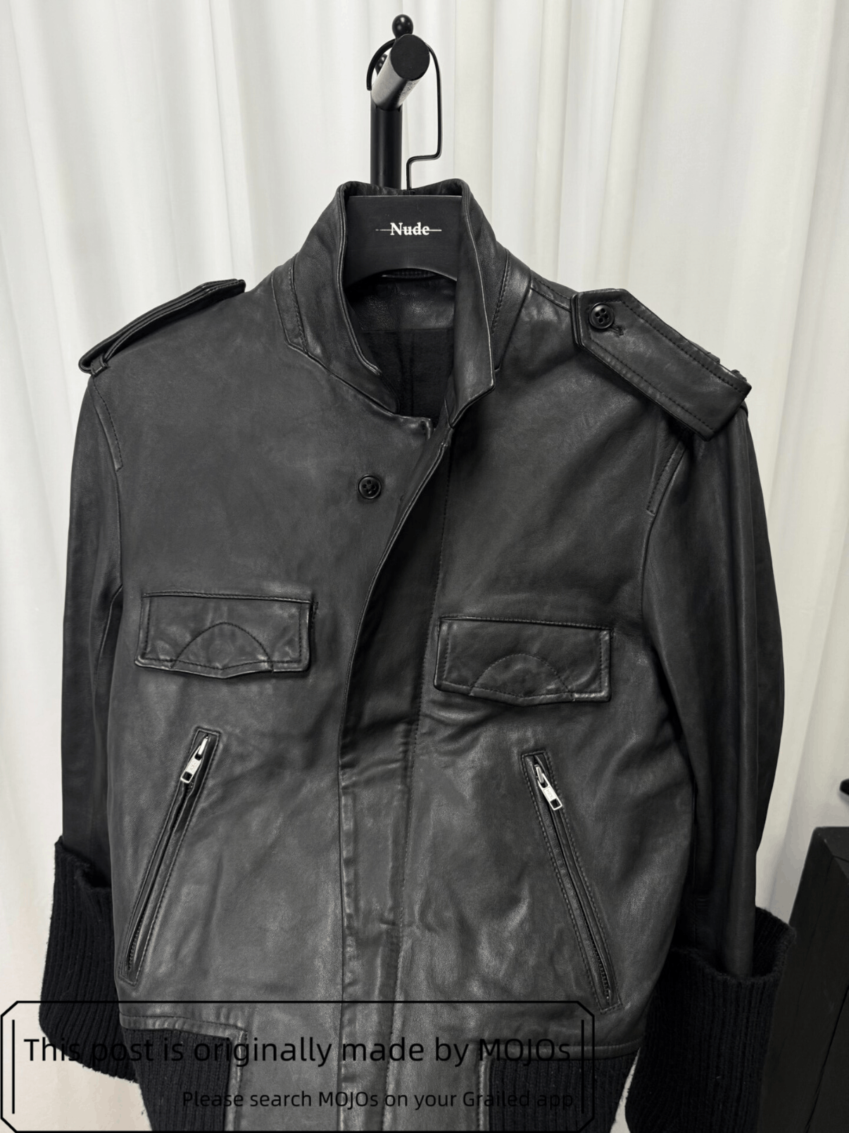 Ann Demeulemeester Ann Demeulemeester 06AW Leather Bike Jacket mojos12132053 Size US S / EU 44-46 / 1 - 6 Thumbnail