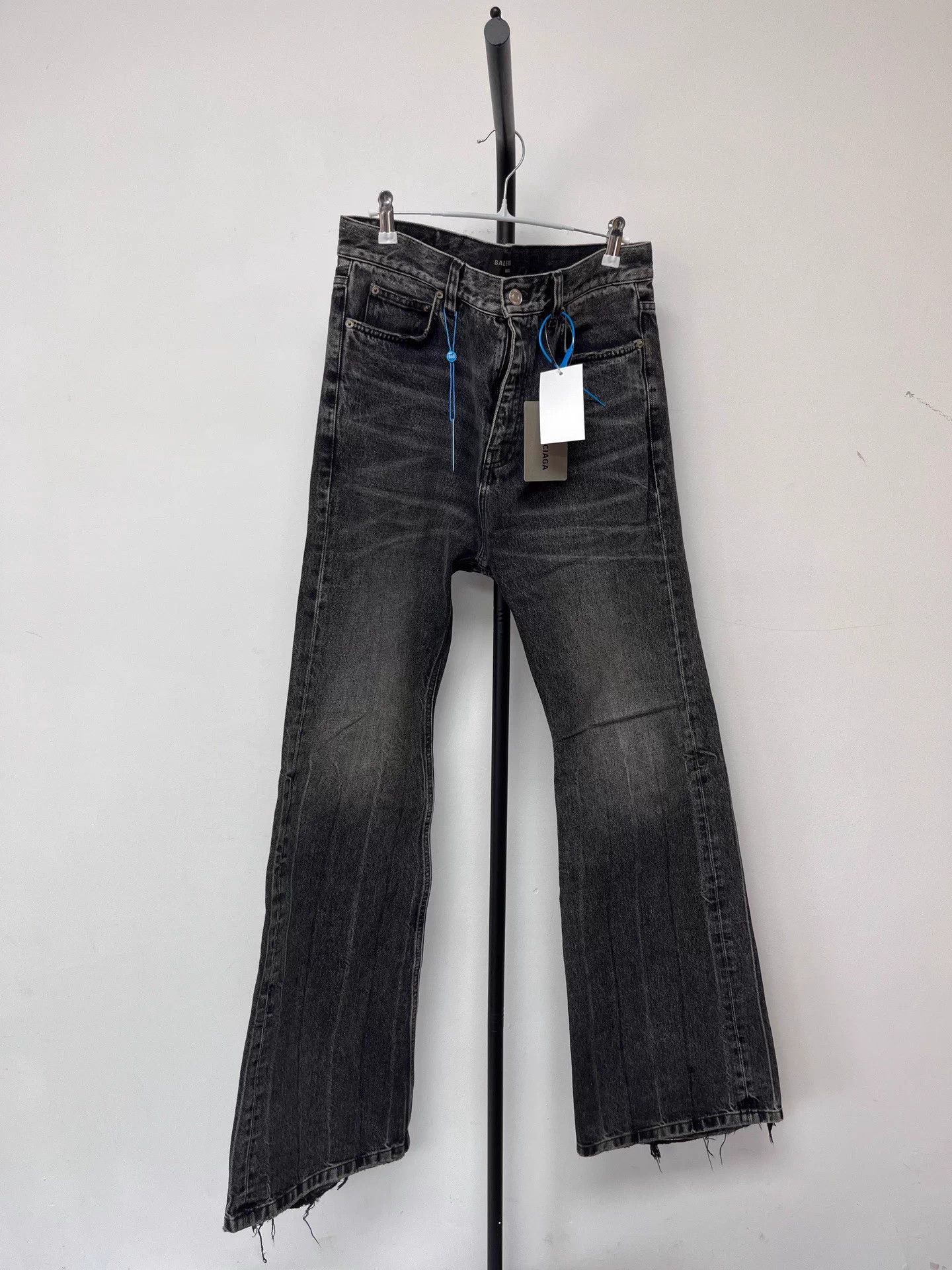 Balenciaga Balenciaga The Lost Tape Flare Jeans Men's Black S Size US 28 / EU 44 - 1 Thumbnail