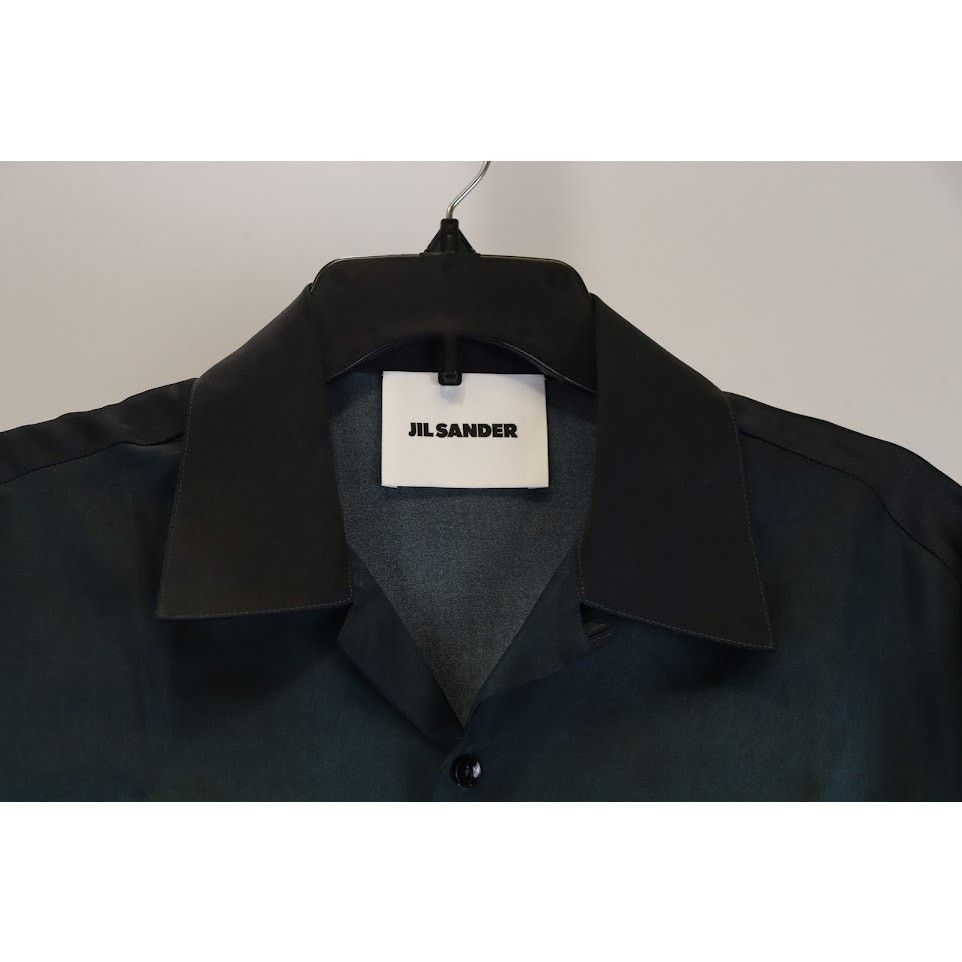 Jil Sander o1rshd1 Camicia Degrade, Palm Tree Fluid Viscose Shirt Size US S / EU 44-46 / 1 - 2 Thumbnail
