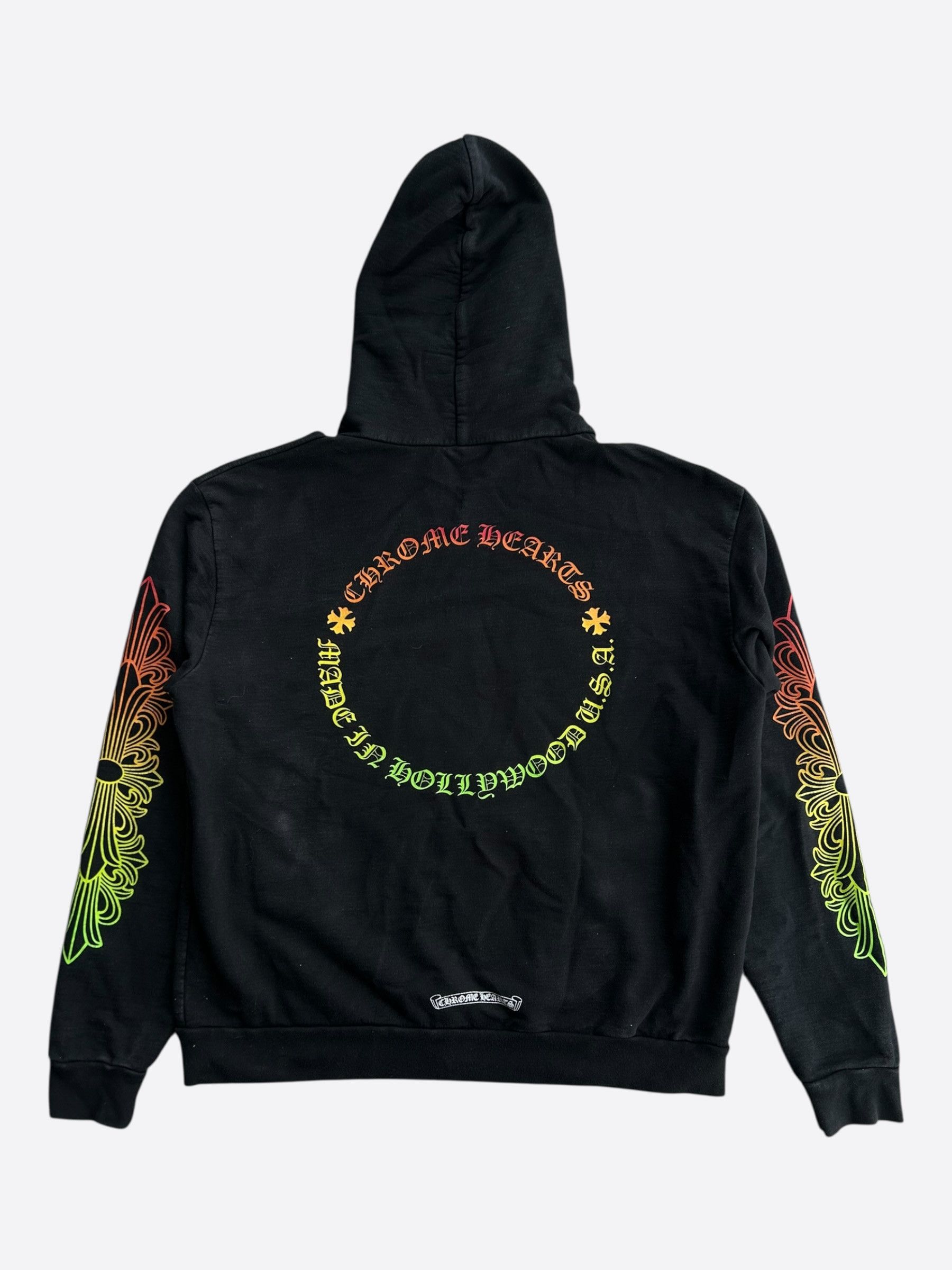 Chrome Hearts Chrome Hearts Black Gradient Circle Logo Zip Hoodie Size US M / EU 48-50 / 2 - 2 Thumbnail