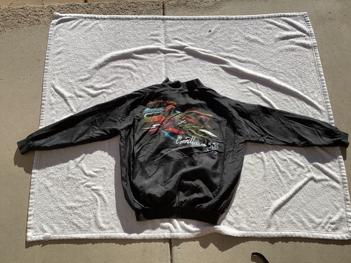 Robert Stock × Vintage Vtg ‘94 custom airbrush zip up nylon motorcycle/riding jackt Size US L / EU 52-54 / 3 - 2 Thumbnail