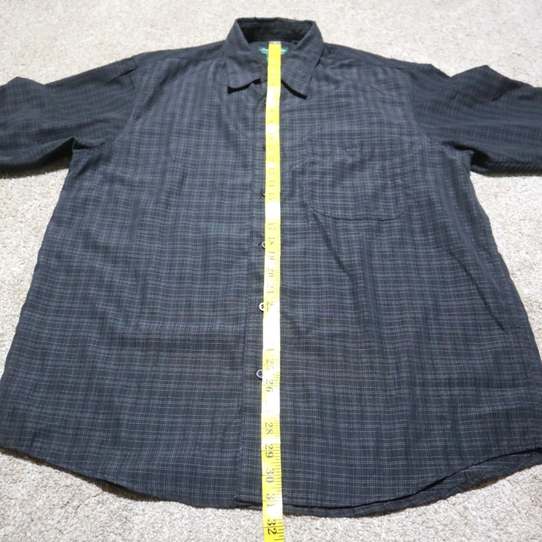 Vintage David Taylor Shirt Men's Long Sleeve Button-Up Black Size L Size US L / EU 52-54 / 3 - 5 Thumbnail
