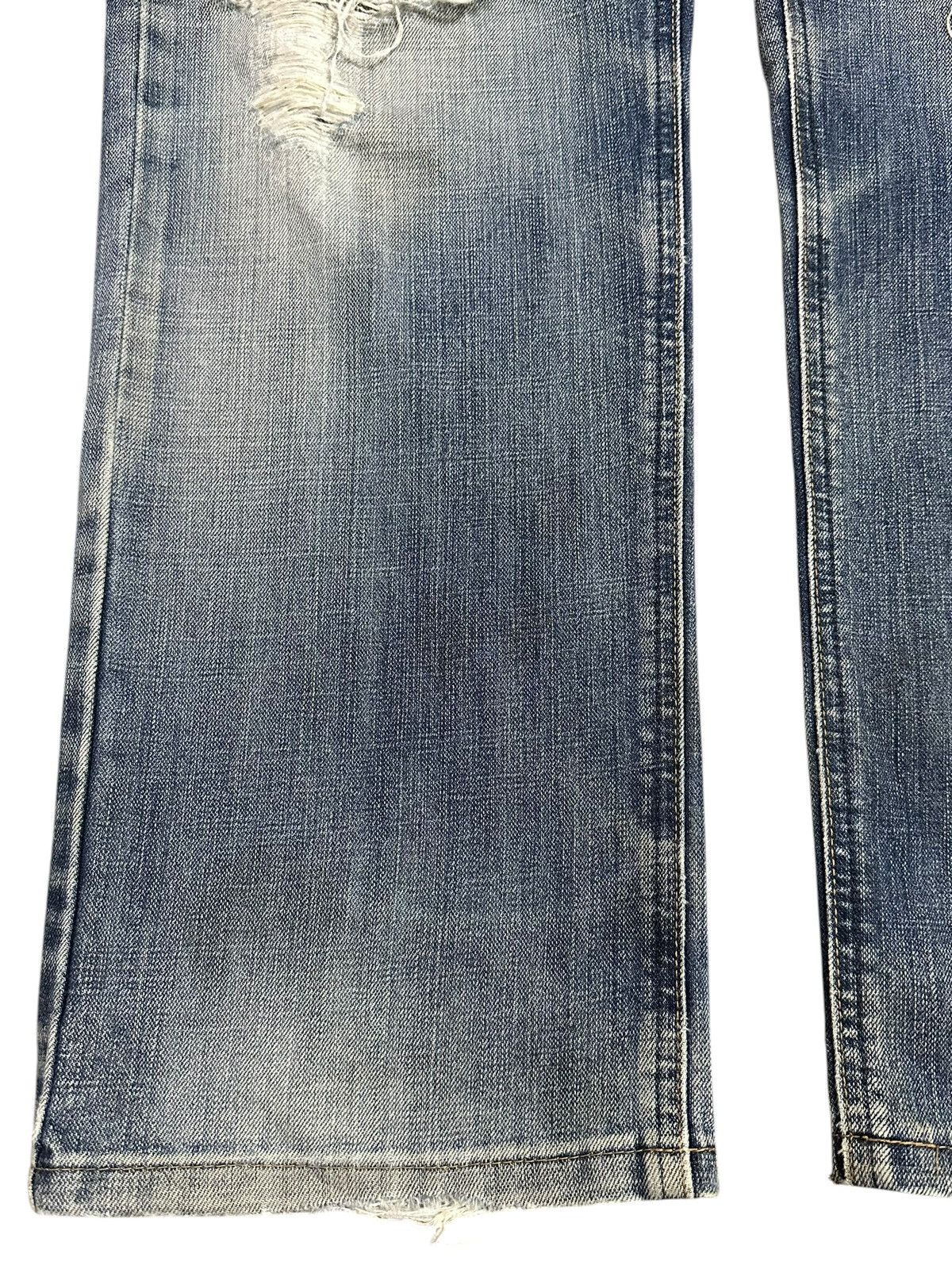 Edwin Edwin XV Exclusive Vintage Blue Faded Wash Distressed Jeans Size US 35 - 7 Thumbnail
