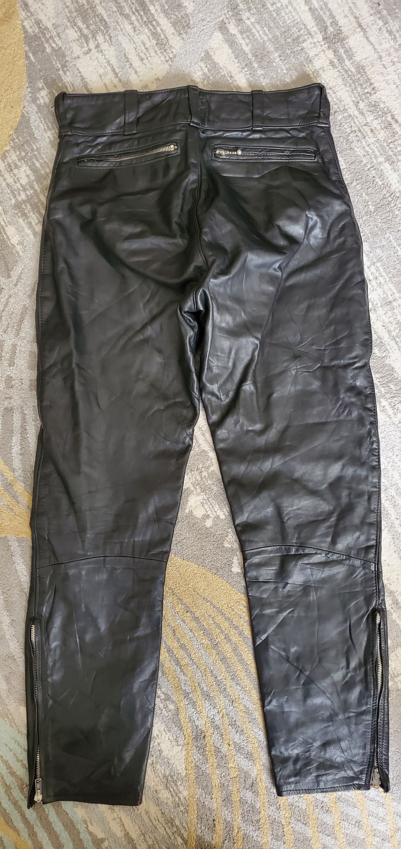 Vintage Vintage Highwayman Champion Leather Biker Pants Size US 34 / EU 50 - 2 Thumbnail