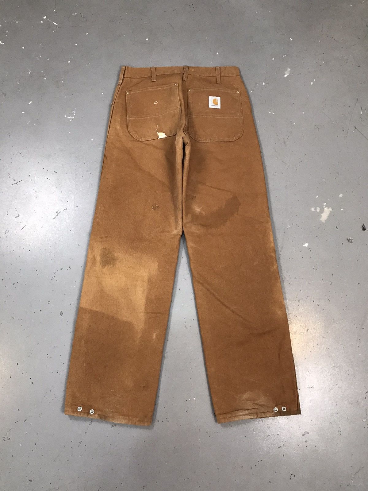 Carhartt × Vintage 90s Vintage Carhartt 62WQ blanket line carpenter denim Size US 30 / EU 46 - 2 Thumbnail