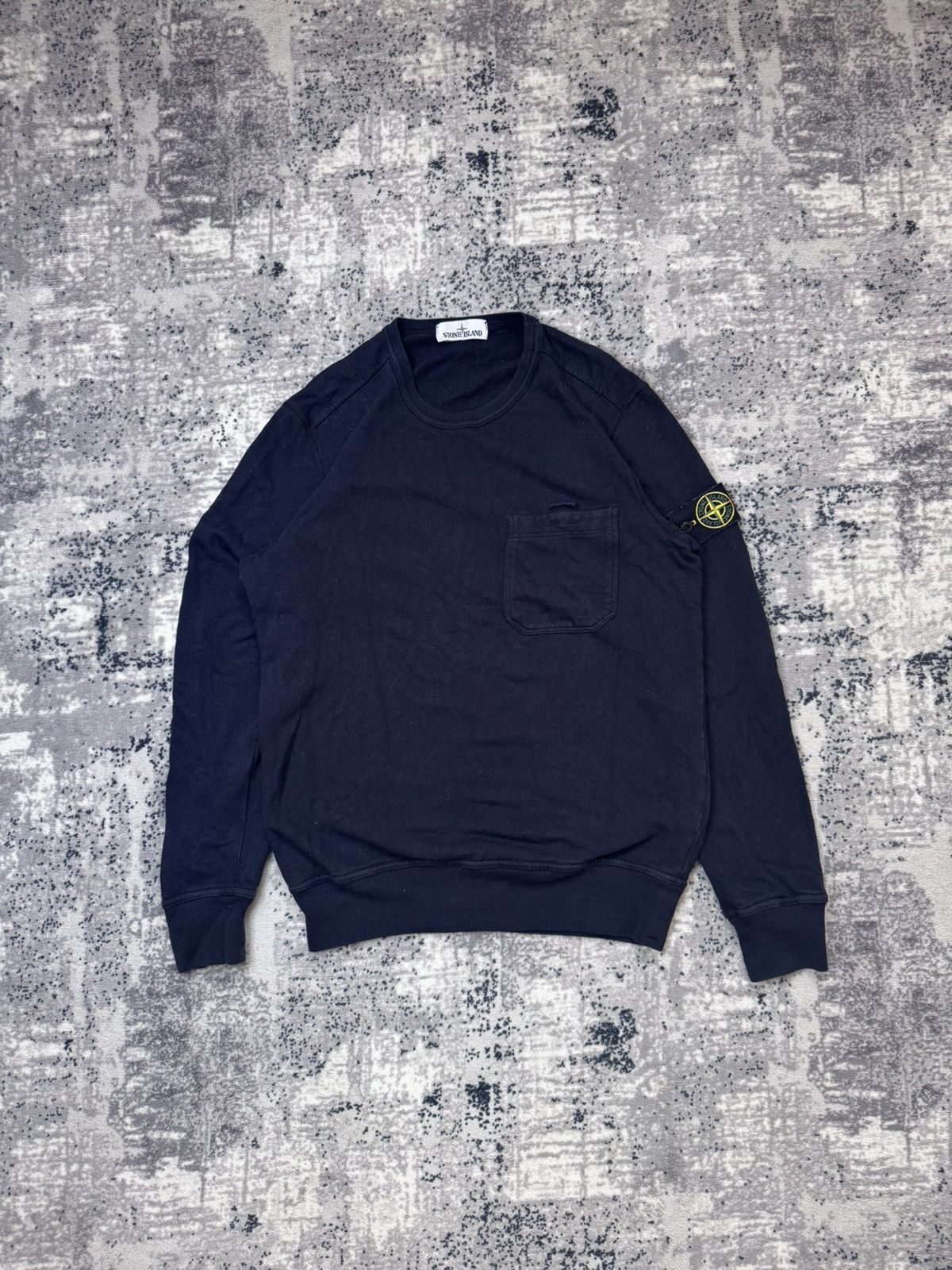 Stone Island Pocket crew neck navy sweatshirt Size US M / EU 48-50 / 2 - 1 Thumbnail