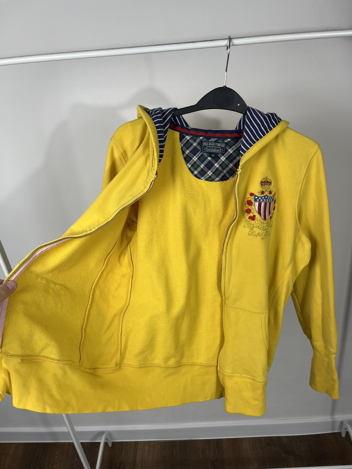 Polo Ralph Lauren Polo Jeans Company Ralph Lauren Yellow Zip Hoodie Size M Size M / US 6-8 / IT 42-44 - 8 Thumbnail