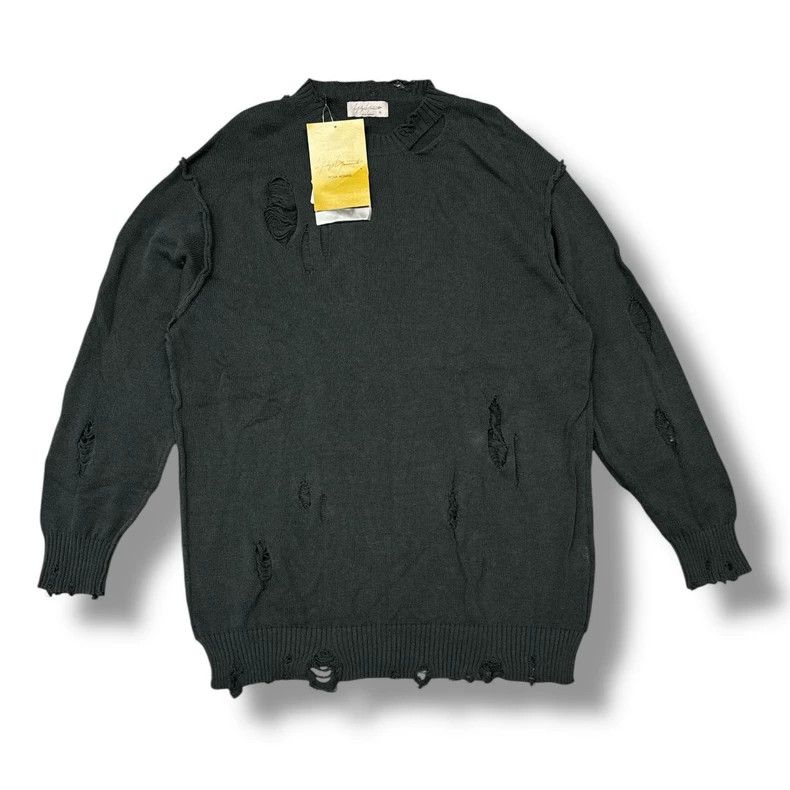 Yohji Yamamoto Yohji Yamamoto Round Neck Knit Sweater Size US S / EU 44-46 / 1 - 1 Thumbnail