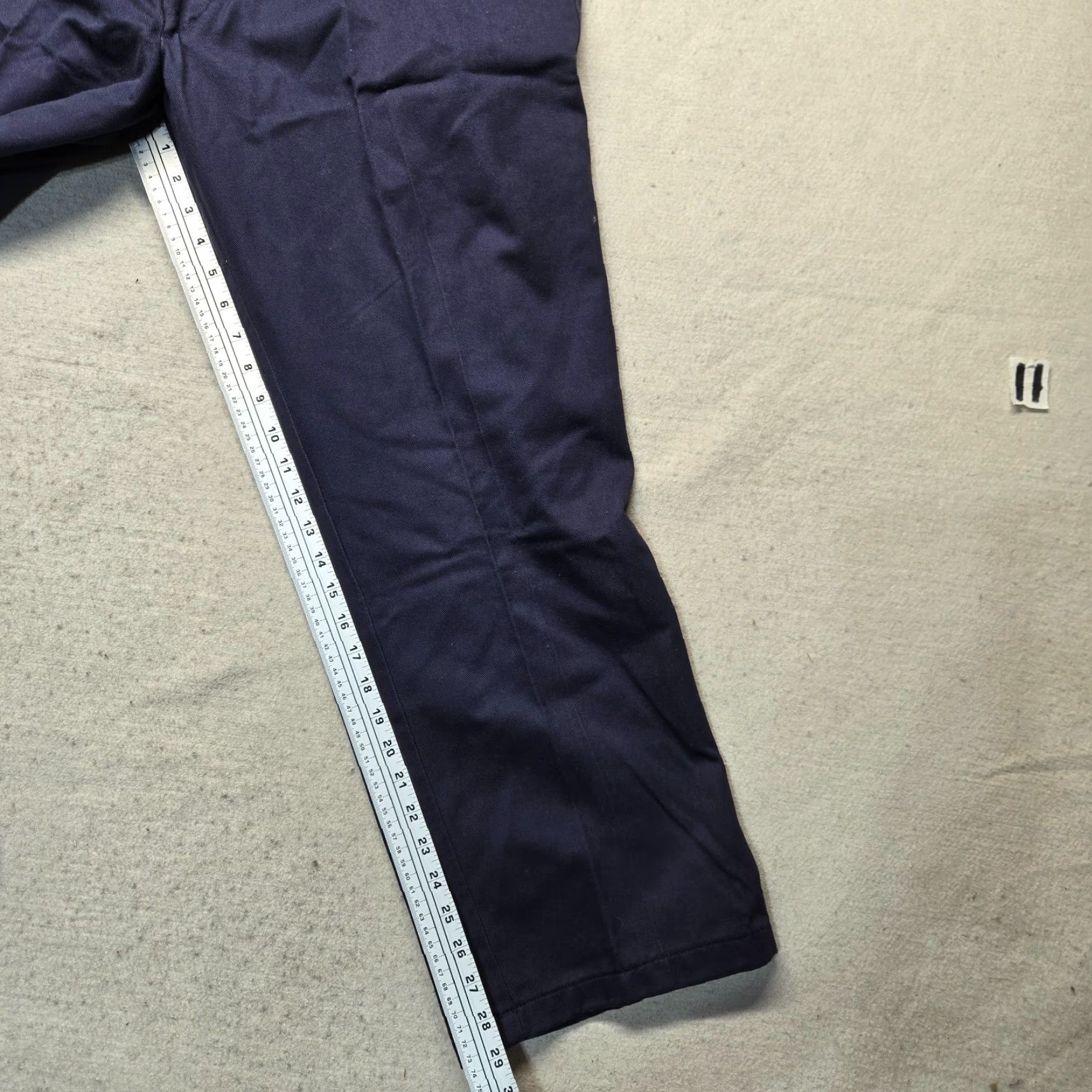 Vintage TOPPS Pants Navy Blue Work Pants Adult 38 x 30 Regular Men Blue 38 Chino Straight Mens Size US 38 / EU 54 - 6 Thumbnail