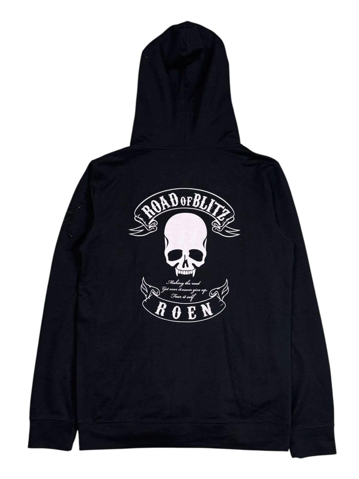 Roen Roen Zip Up Hoodie Love And Peace Skull | Grailed