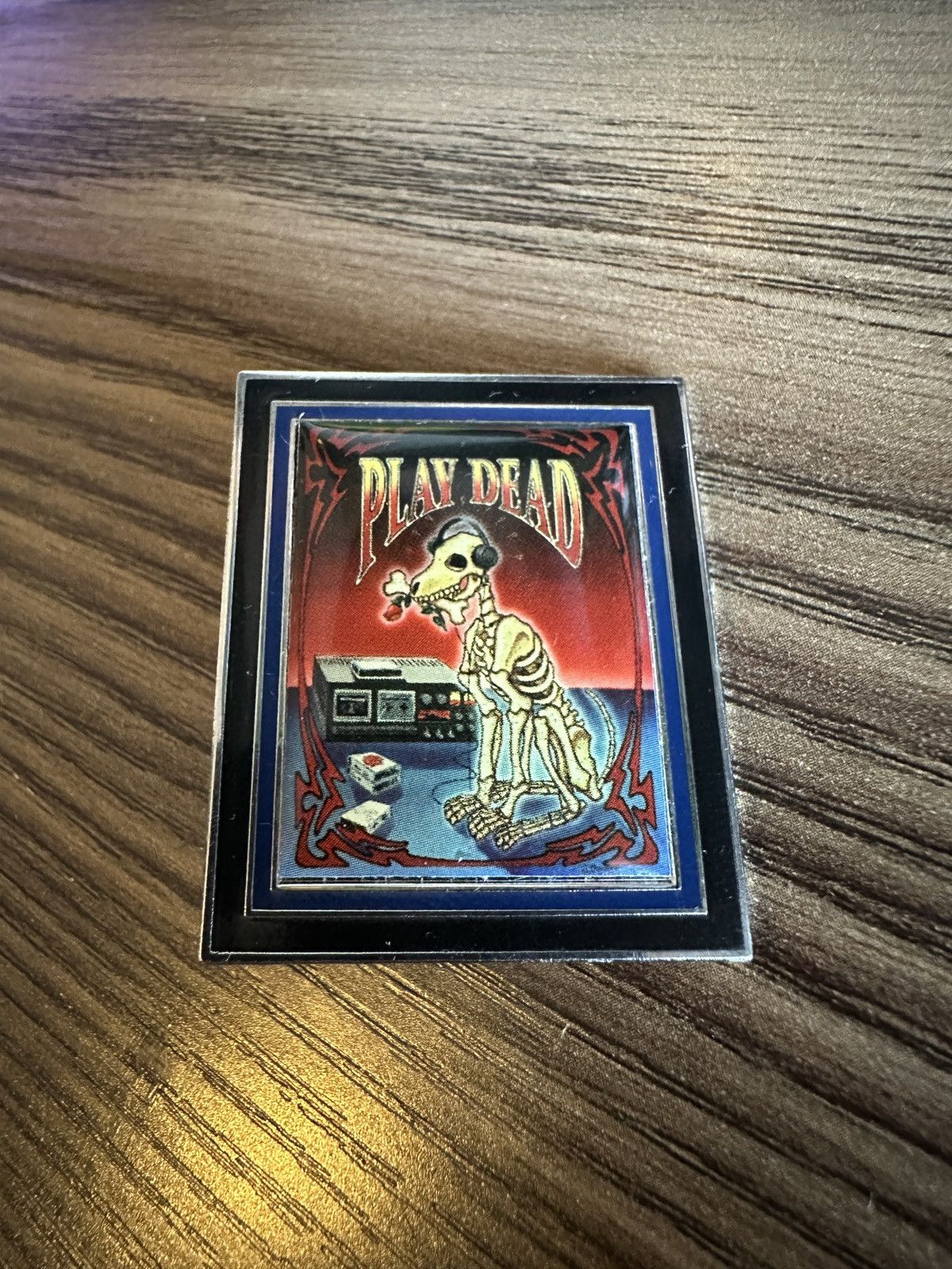 Vintage 2013 Grateful Dead Play Dead Dog Enamel Pin Size ONE SIZE - 1 Thumbnail