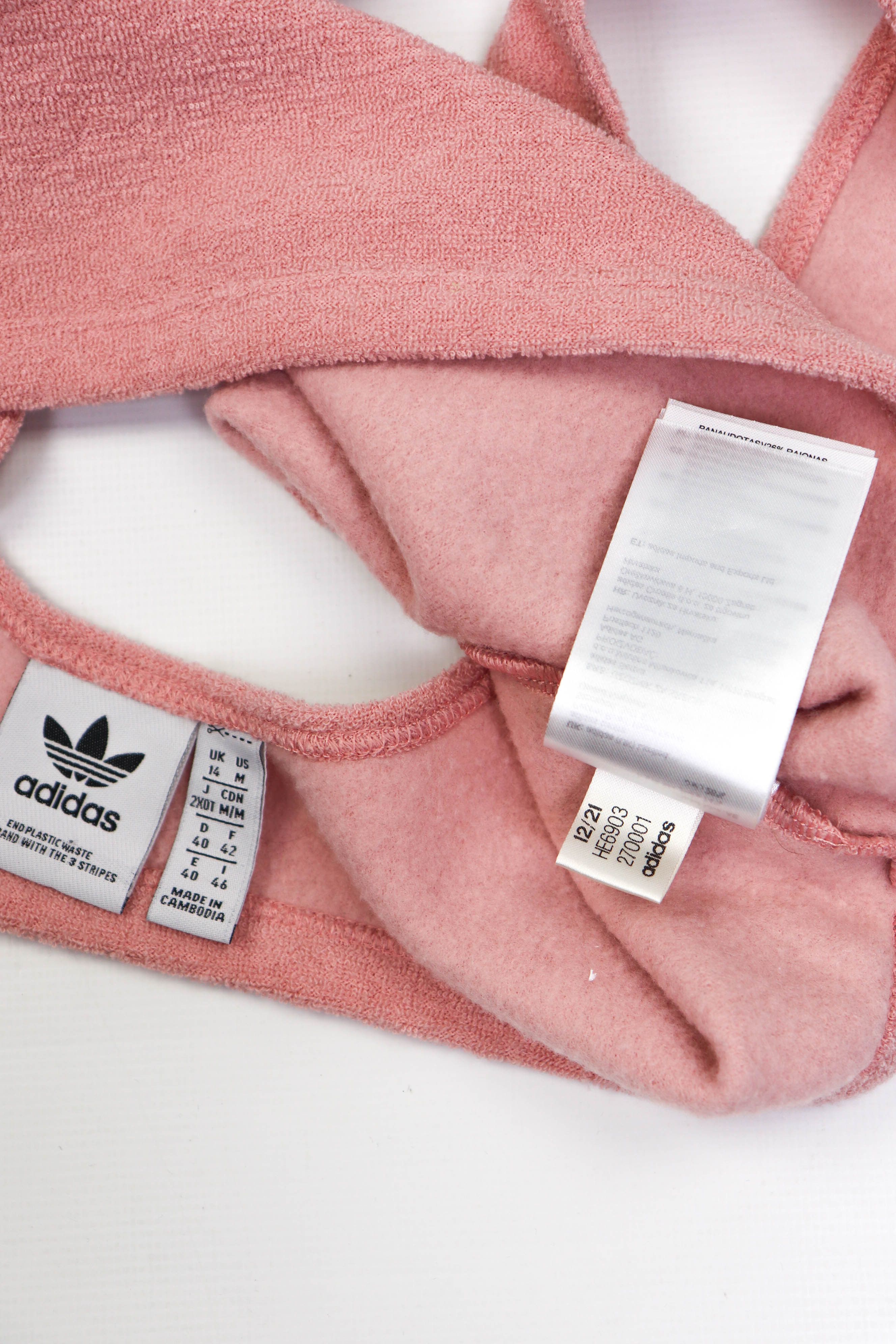 Adidas Women's Adidas '21 Peach Pink Towel Crop Top Size M / US 6-8 / IT 42-44 - 7 Thumbnail