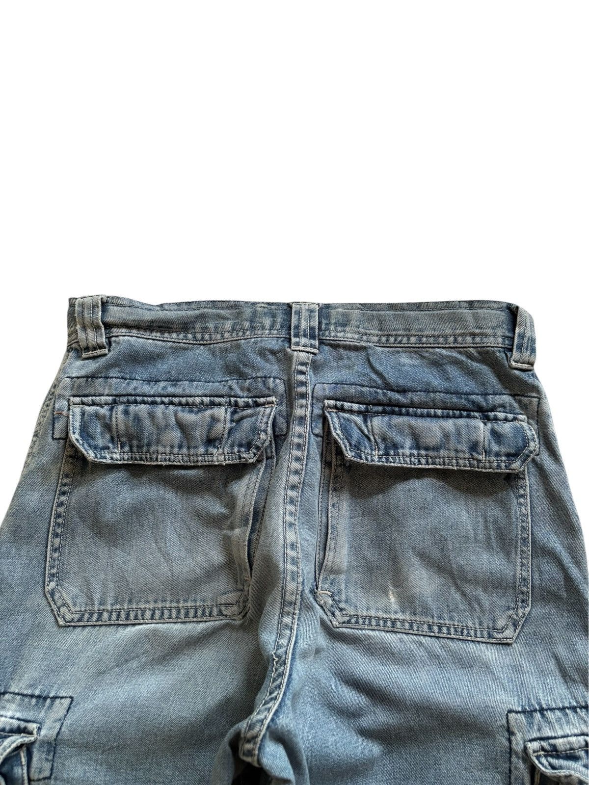 Gap Vintage Cargo GAP Blue Wash Distressed Loose Baggy Jeans Size US 28 / EU 44 - 8 Thumbnail