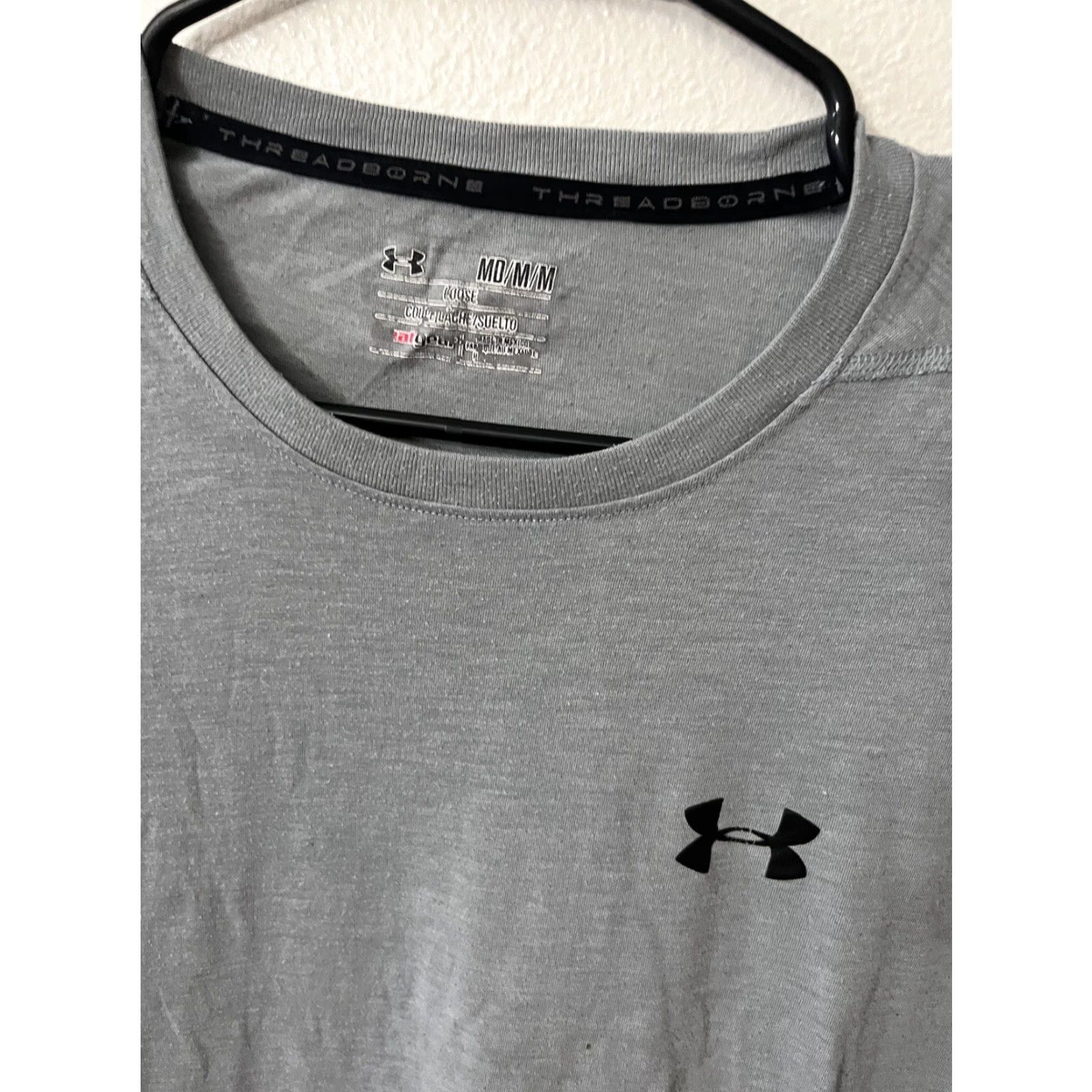 Under Armour Under Armour T-Shirt Men’s Medium Short Sleeve Crew Neck Gray Logo Graphic Size US M / EU 48-50 / 2 - 3 Thumbnail