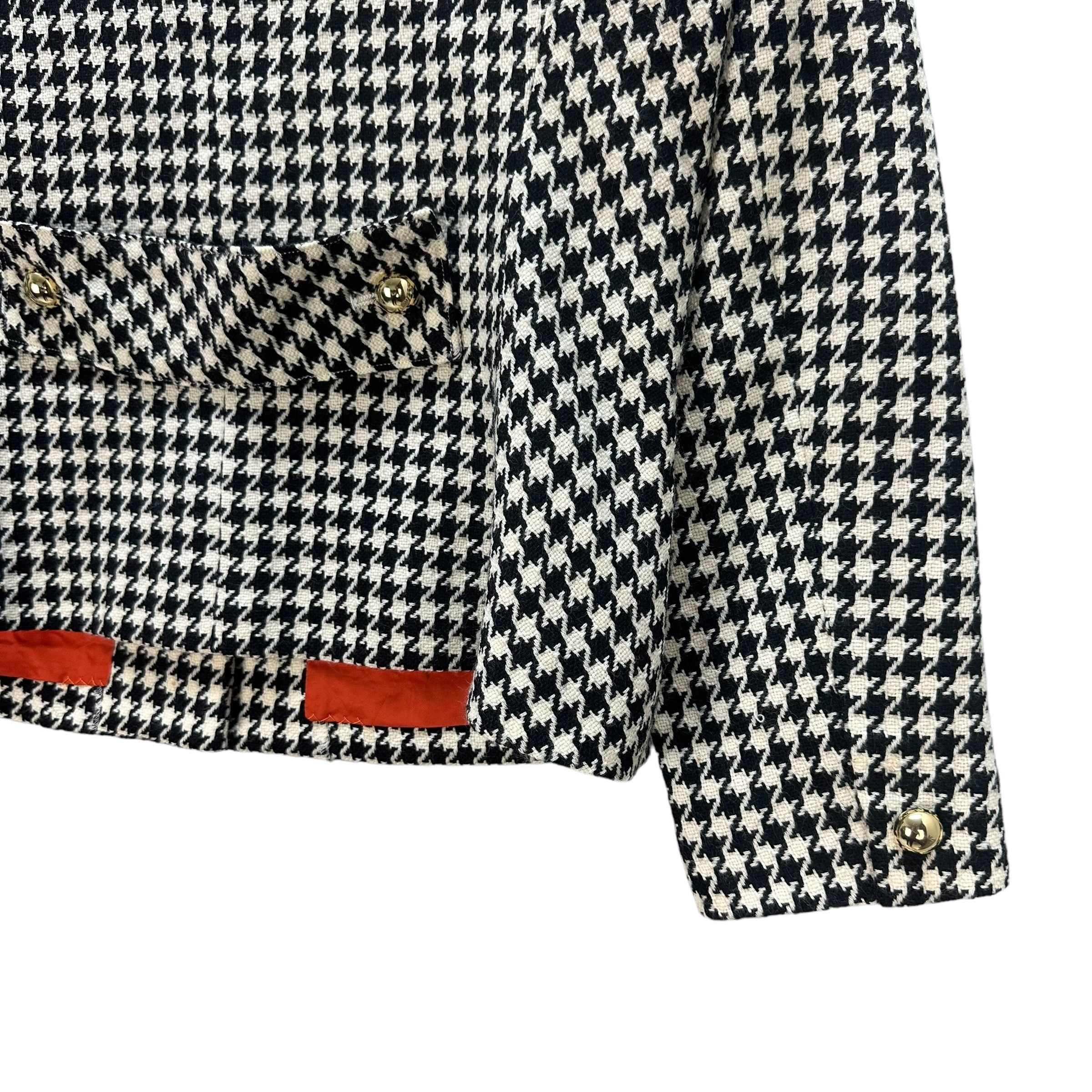 Hysteric Glamour Hysteric Houndstooth Logo Belted Wool Jacket #A27-0624 Size S / US 4 / IT 40 - 14 Thumbnail