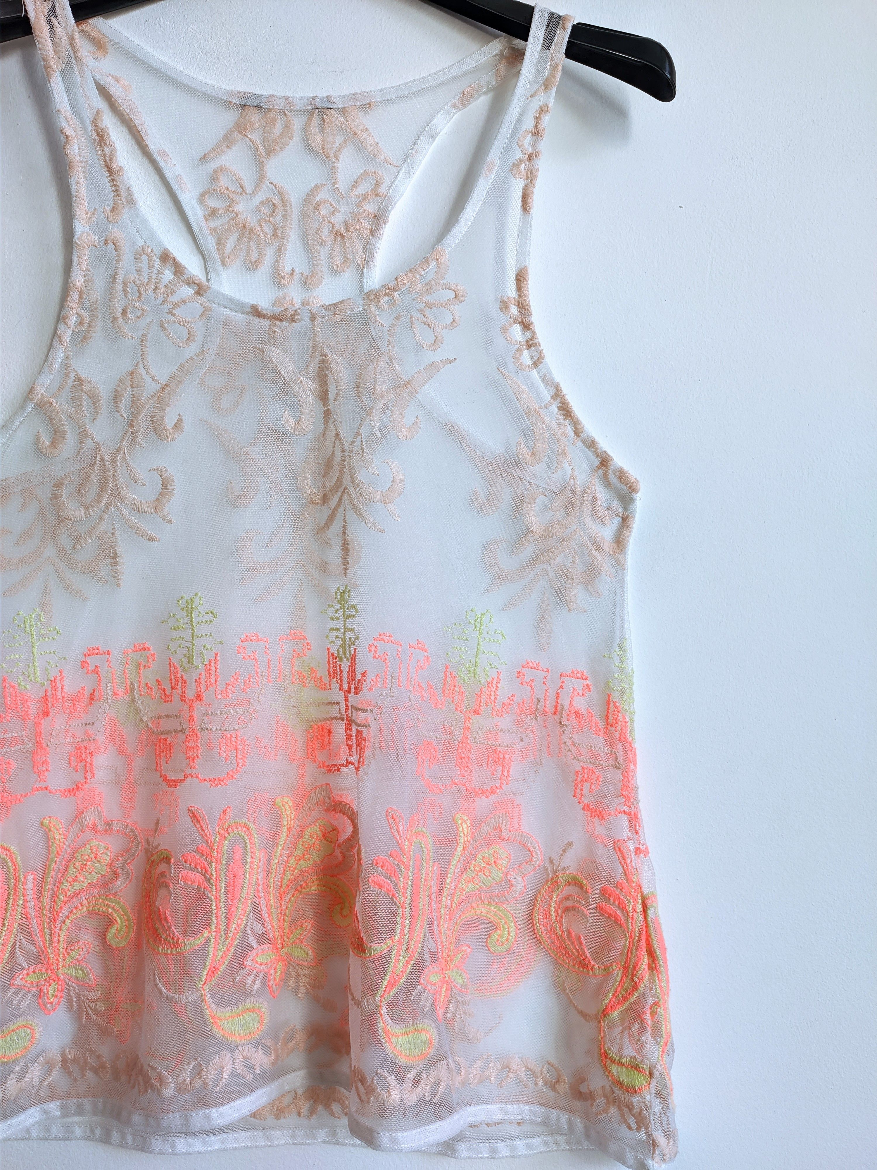 Vintage Vintage mesh tank top y2k avant garde Size M / US 6-8 / IT 42-44 - 4 Thumbnail