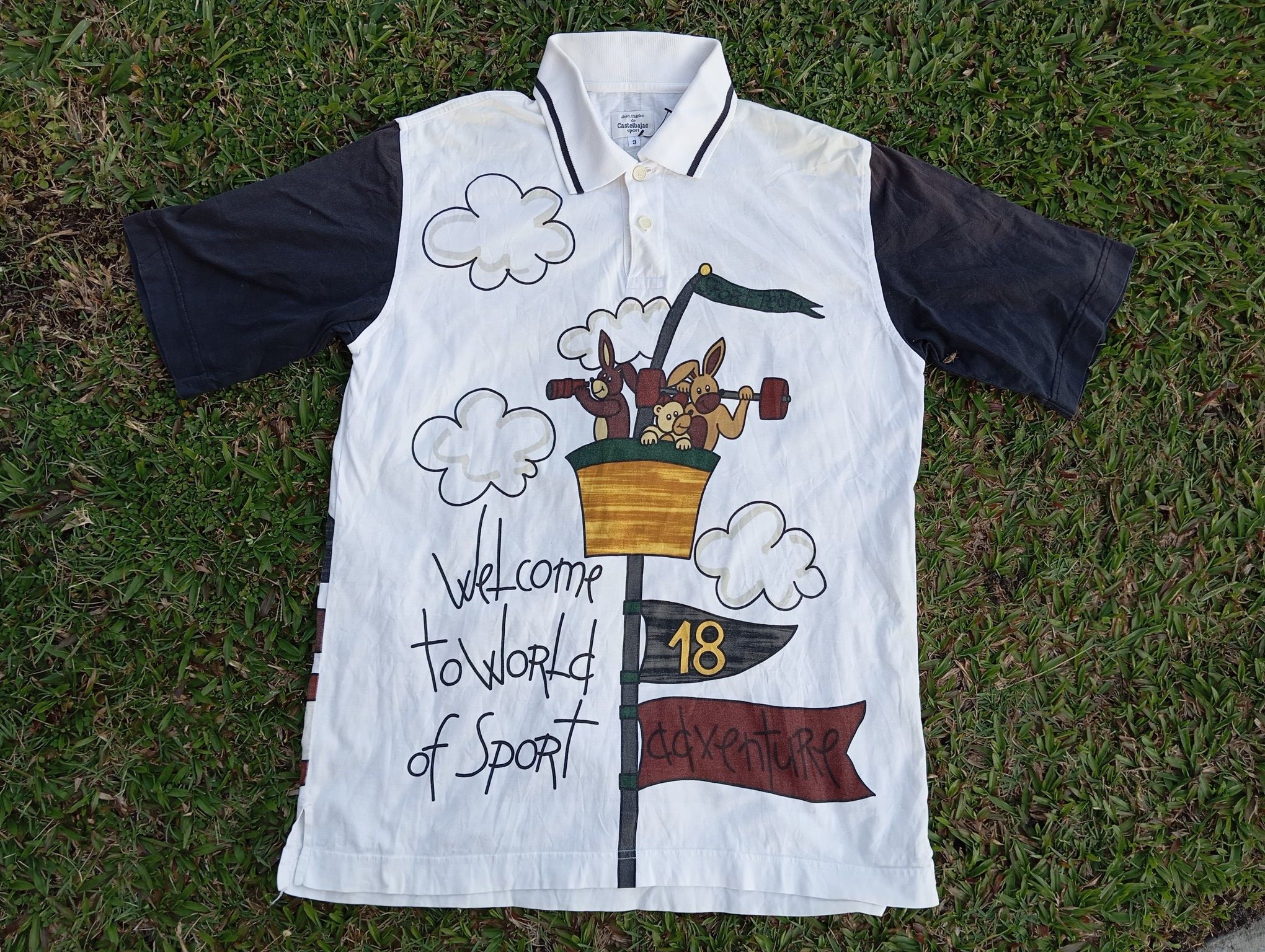 Jean Charles De Castelbajac VTG JC Castelbajac Polo collar shirt Fashion ⛵ Size US M / EU 48-50 / 2 - 2 Thumbnail