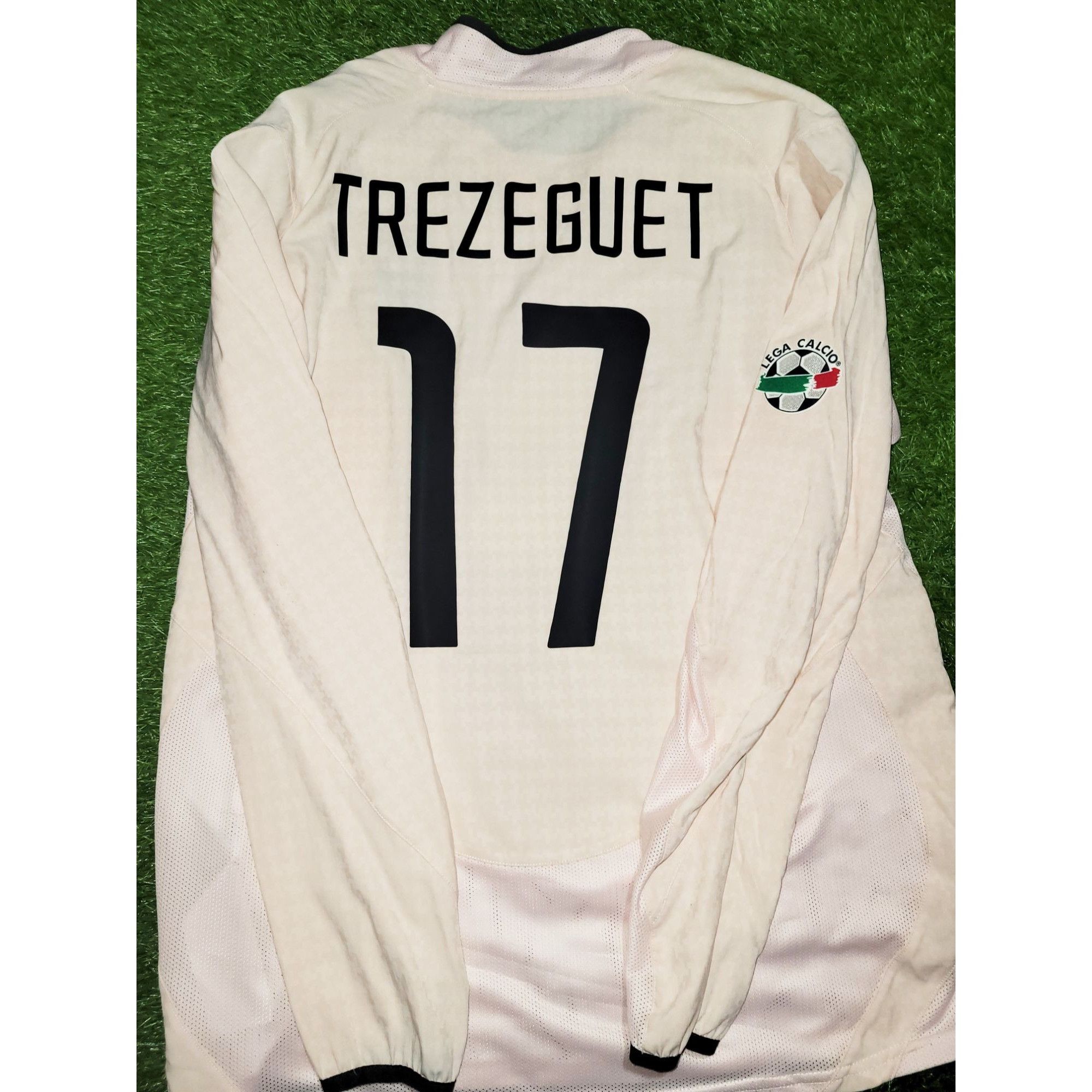 Trezeguet Juventus 2003 2004 Away Soccer Jersey Shirt L