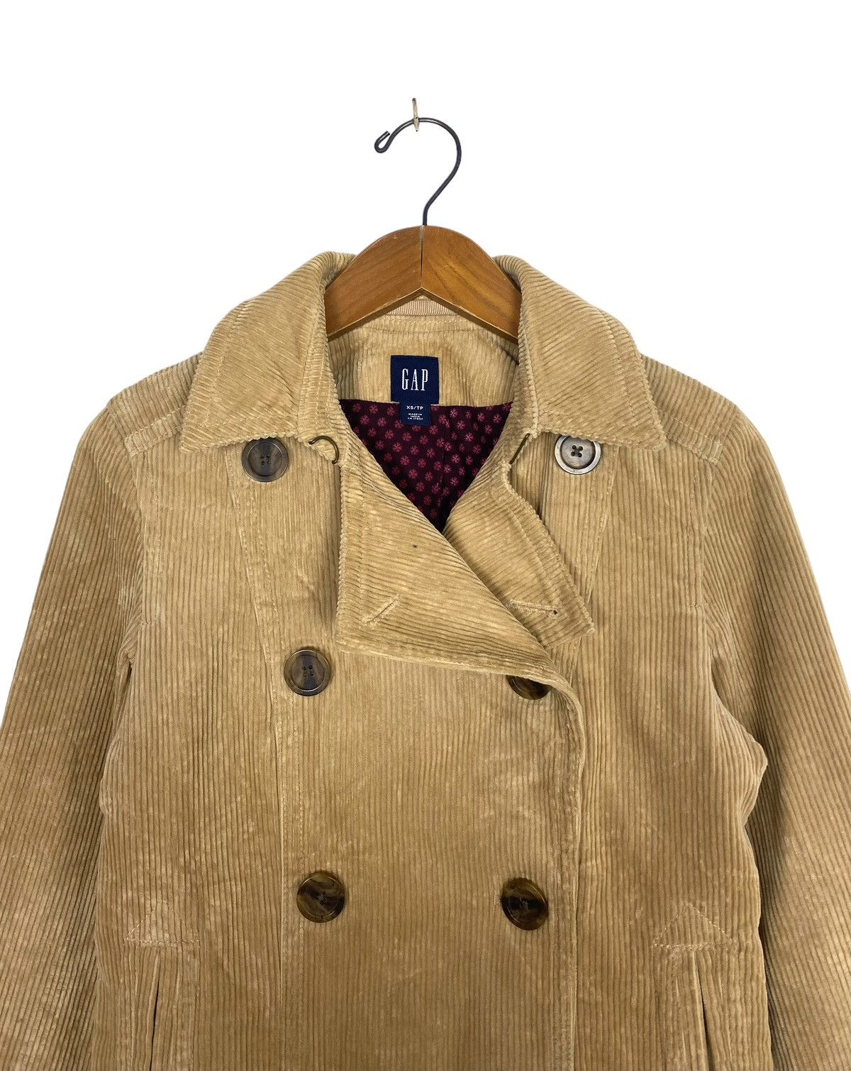 Gap Rare‼️ Gap Cotton Corduroy Double Breasted Jacket Size XS / US 0-2 / IT 36-38 - 4 Thumbnail