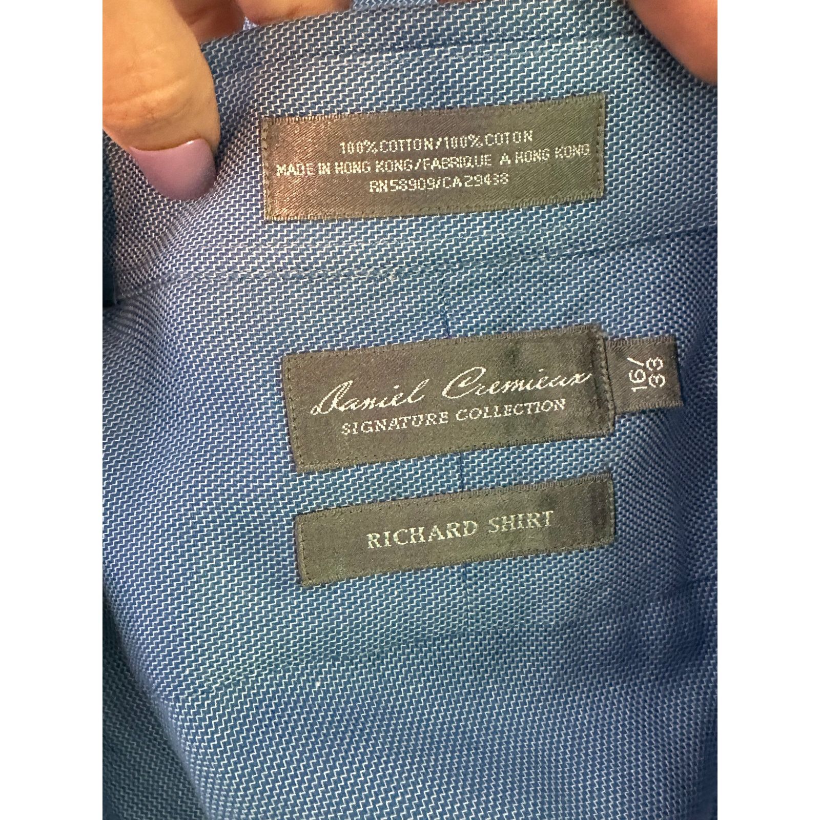 Daniel Cremieux Daniel Cremieux blue long sleeves dress shirt size 16/33 Size US M / EU 48-50 / 2 - 3 Thumbnail