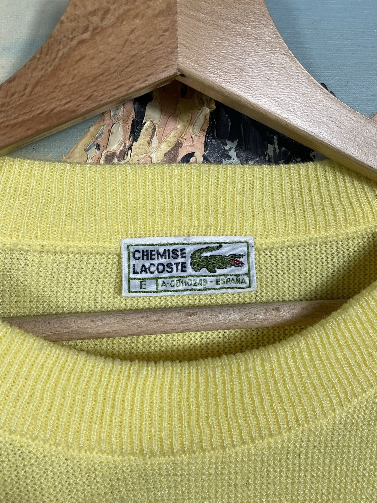 Lacoste × Vintage Lacoste Retro 90s Jumper Pull Knitwear Old Money Luxury Size US XXL / EU 58 / 5 - 7 Thumbnail