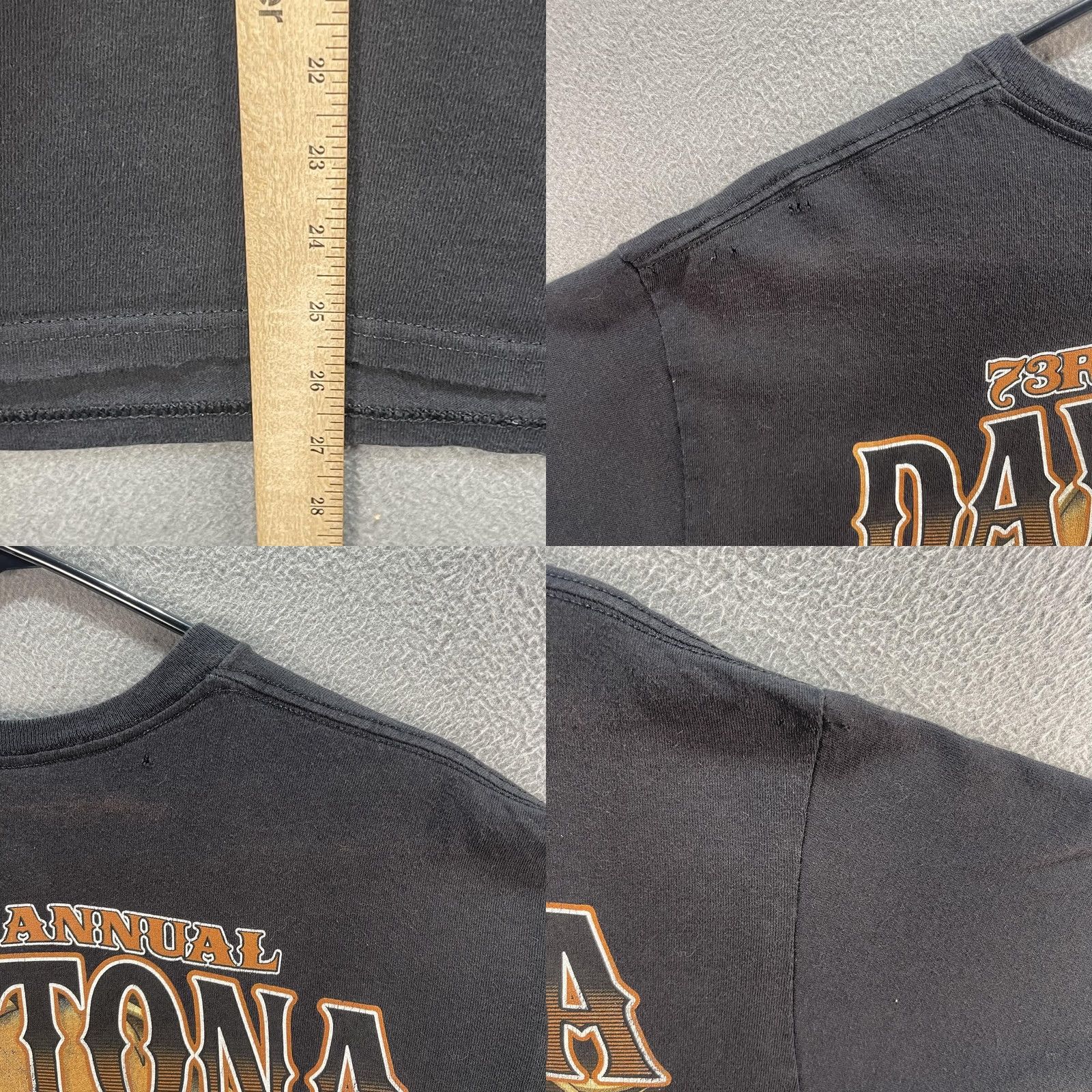 Vintage VINTAGE Daytona Bike Week Shirt Daytona Beach Florida Graphic Tee Mens Large Black 2014 Size US L / EU 52-54 / 3 - 8 Thumbnail