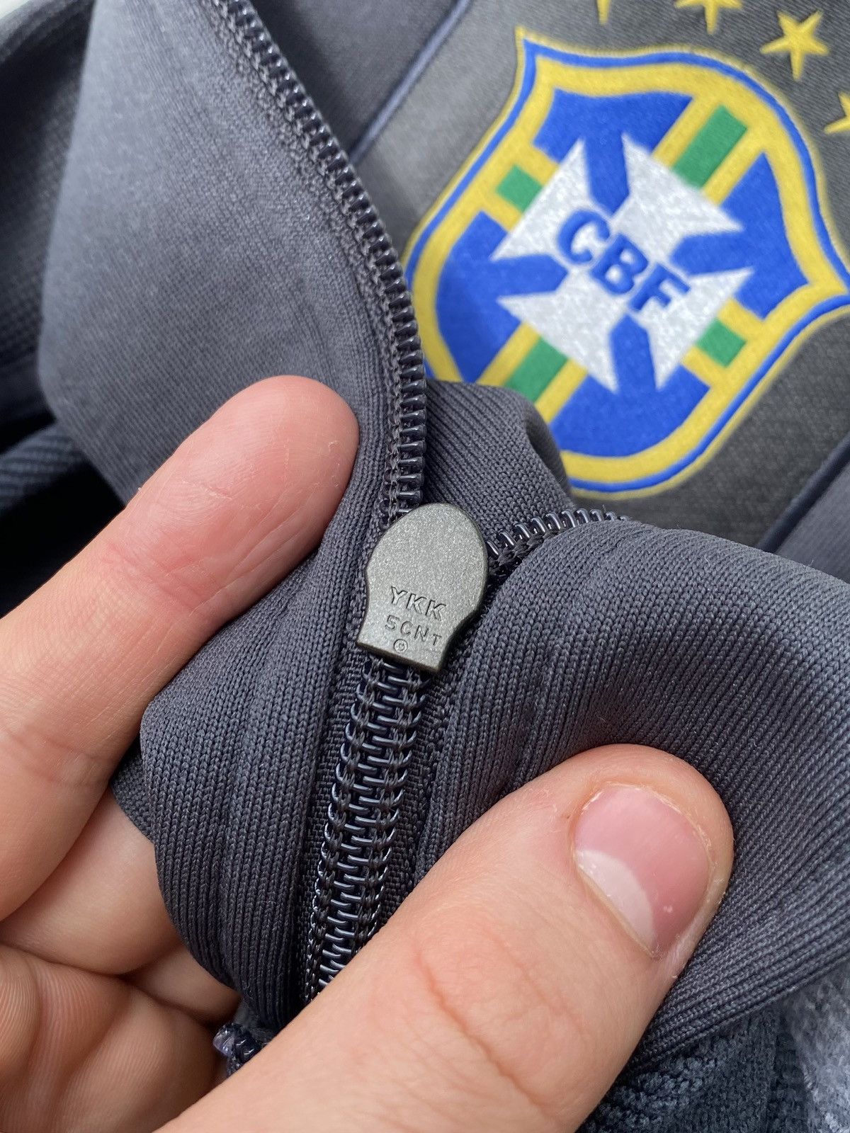Nike Nike Brazil CBF Track Jacket S Full Zip Retro Football Style Size US S / EU 44-46 / 1 - 13 Thumbnail