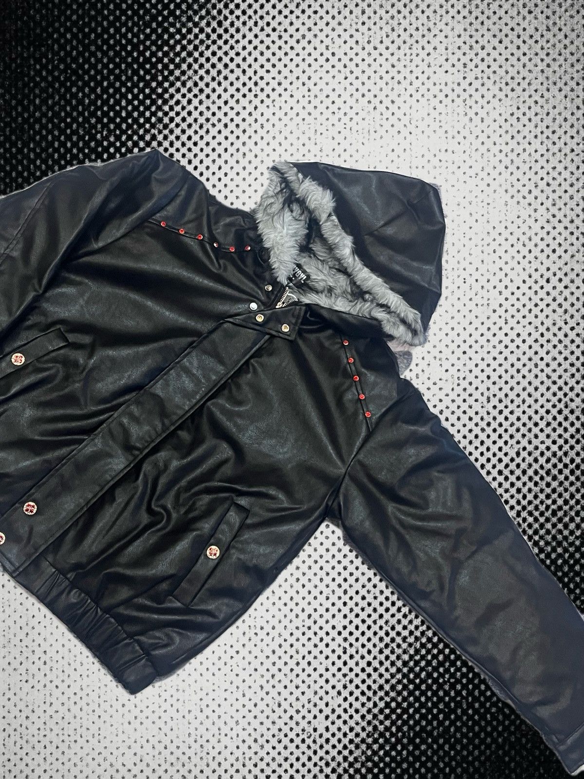 Other Leather black jacket in streetwear style unisex Size US M / EU 48-50 / 2 - 3 Thumbnail